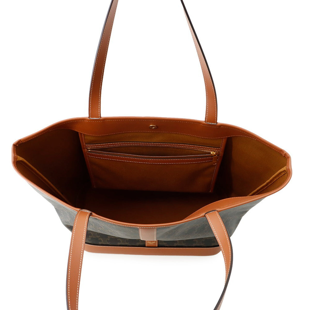 Celine Brown Pvc Leather Tote Bag (Pre-Owned)