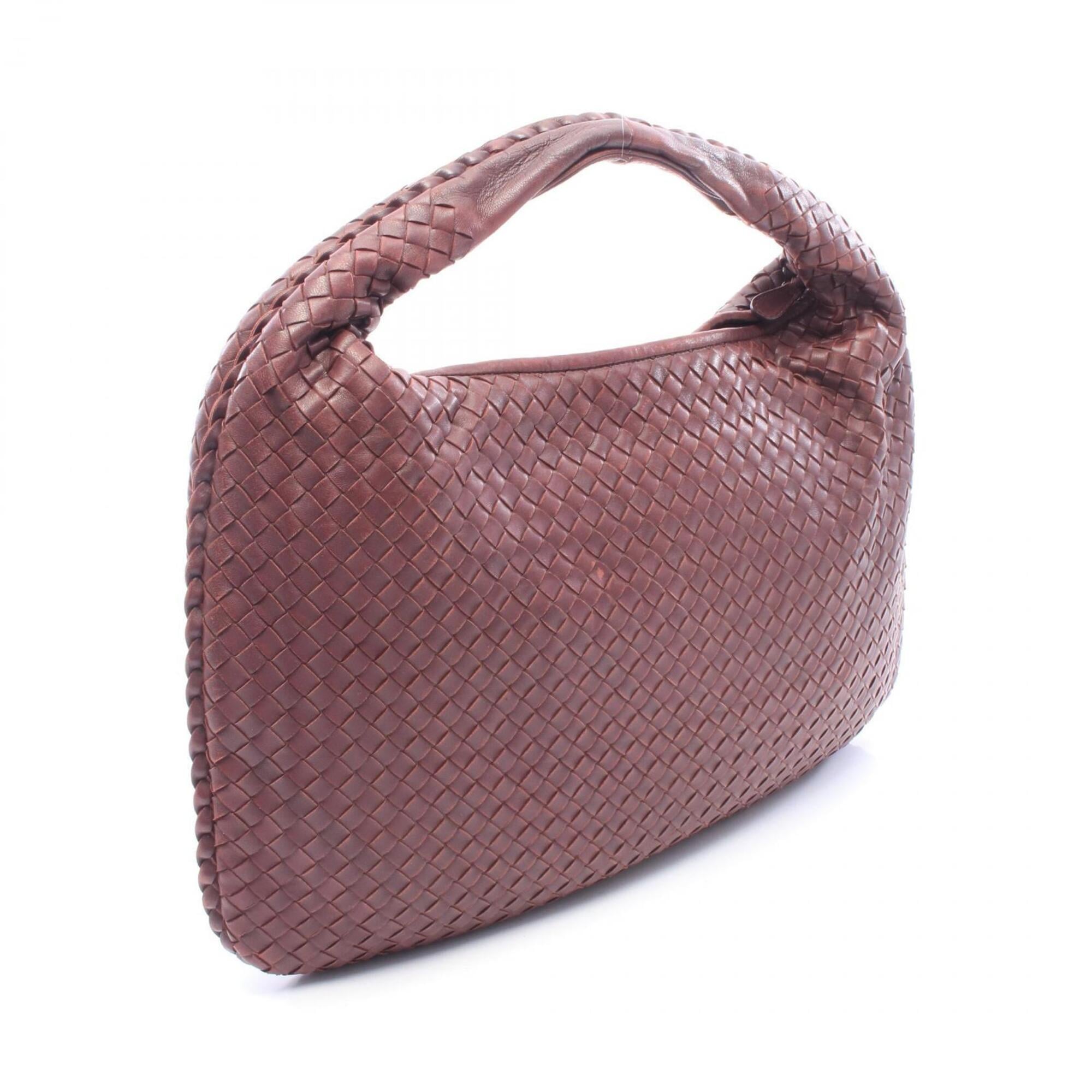 Bottega Veneta Bordeaux Intrecciato Handbag Shoulder Bag (Pre-Owned)