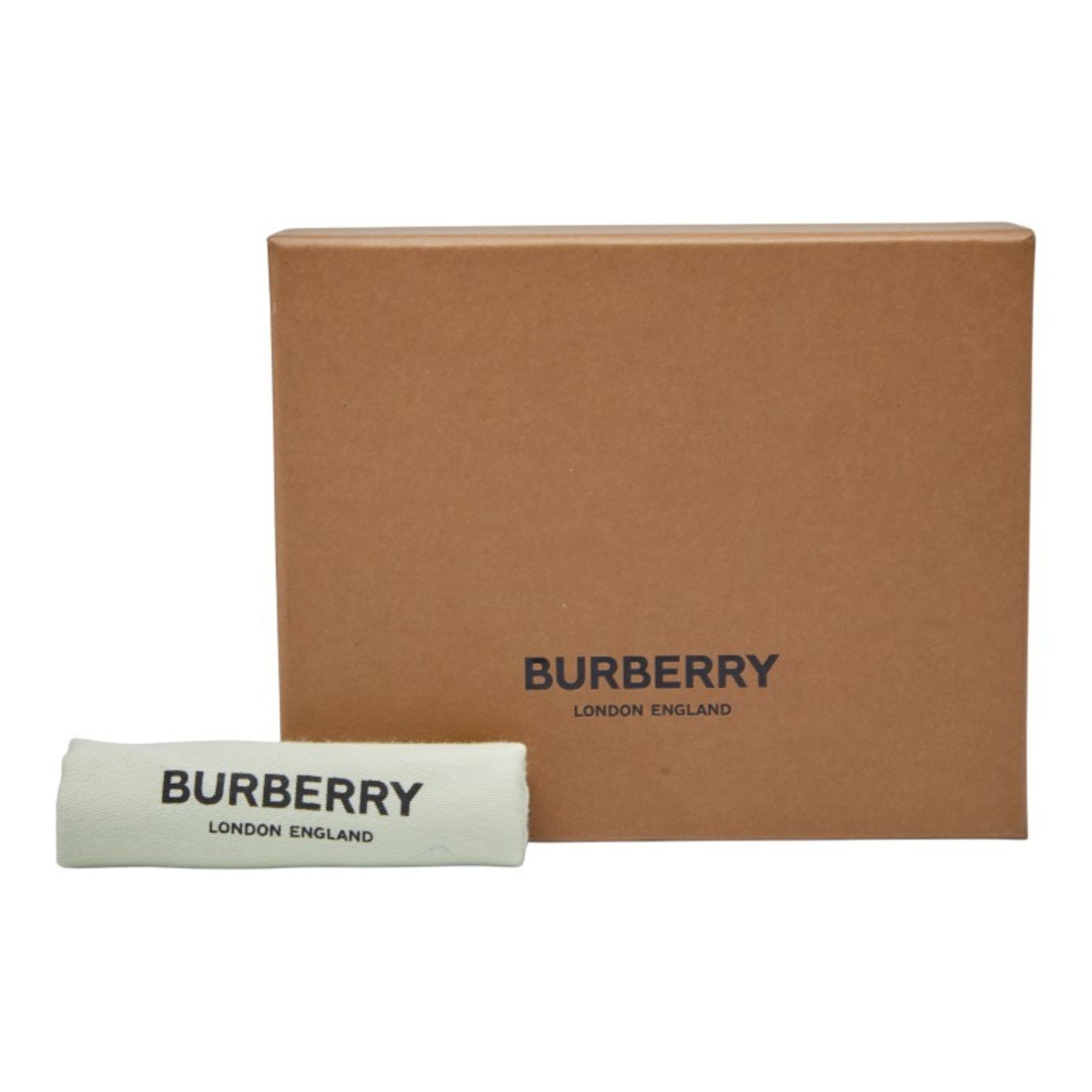 Burberry Beige Black Pvc Wallet (Tri-Fold) (Pre-Owned)
