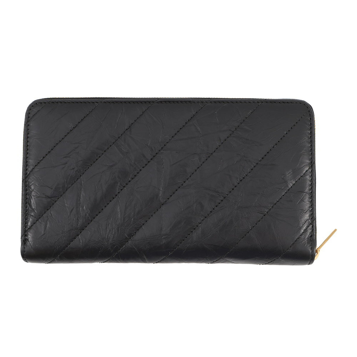 Balenciaga Black Leather Long Wallet (Bi-Fold) (Pre-Owned)