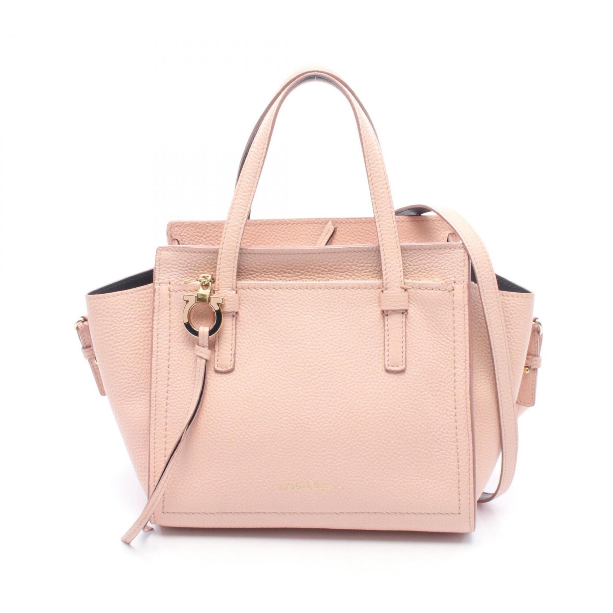 Salvatore Ferragamo Pink Leather Handbag (Pre-Owned)