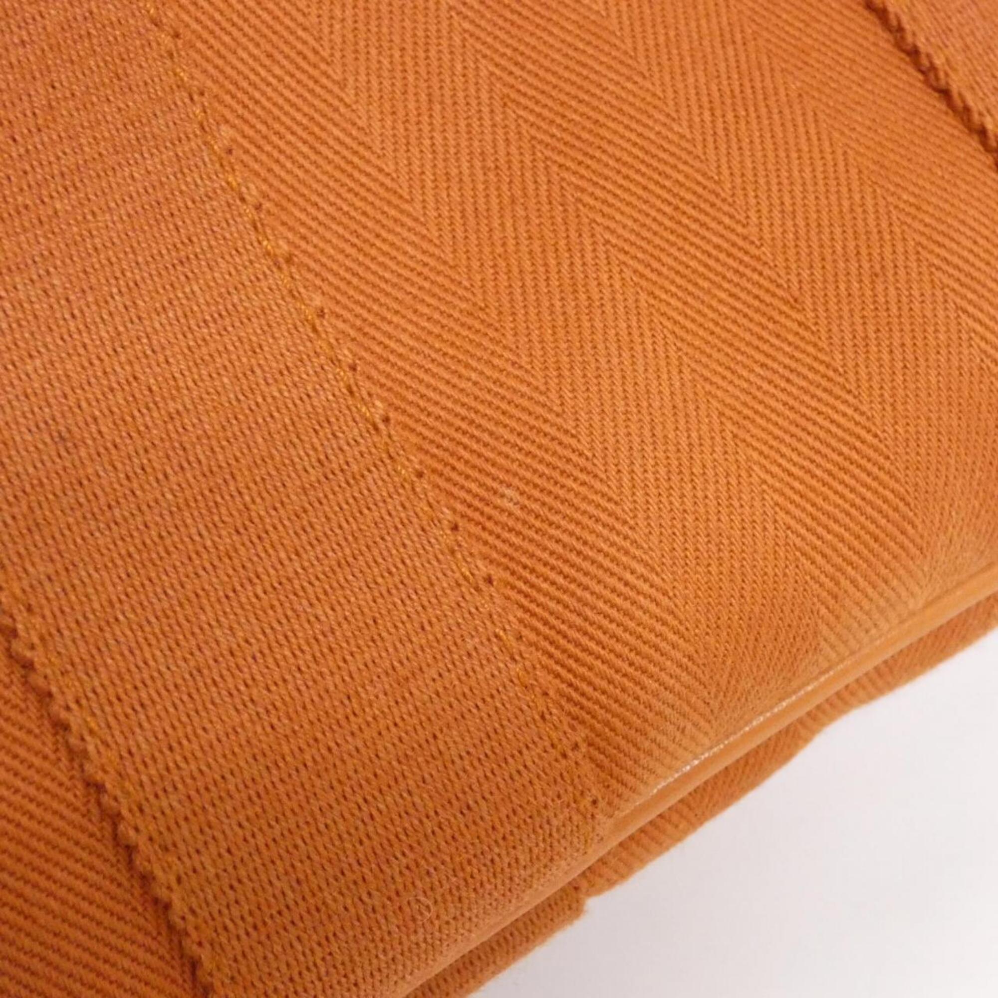 Hermes Brique Toile Chevron Handbag (Pre-Owned)