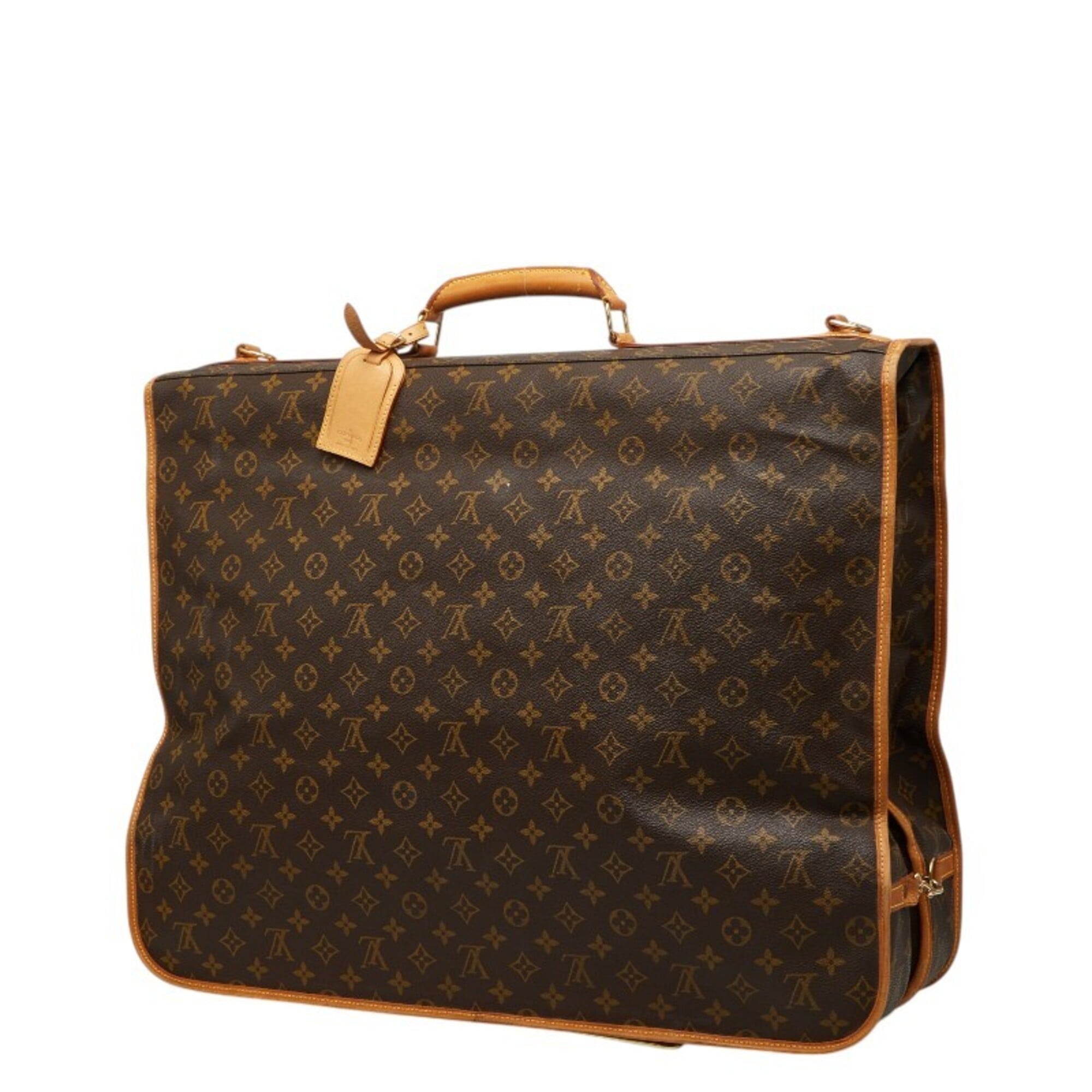 Louis Vuitton Monogram Brown Pvc Leather Garment Case (Pre-Owned)