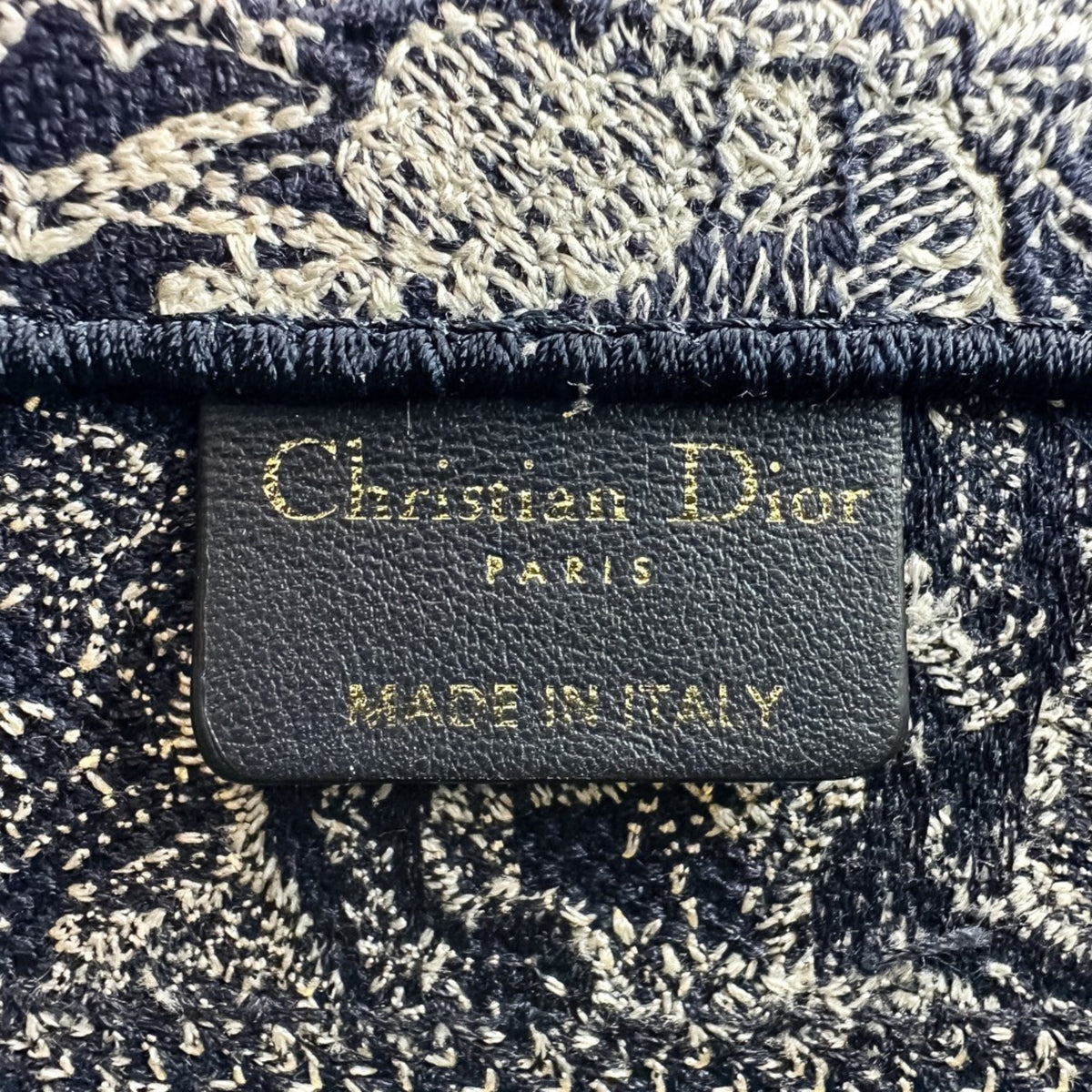 Christian Dior Navy Canvas Handbag (Pre-Owned)