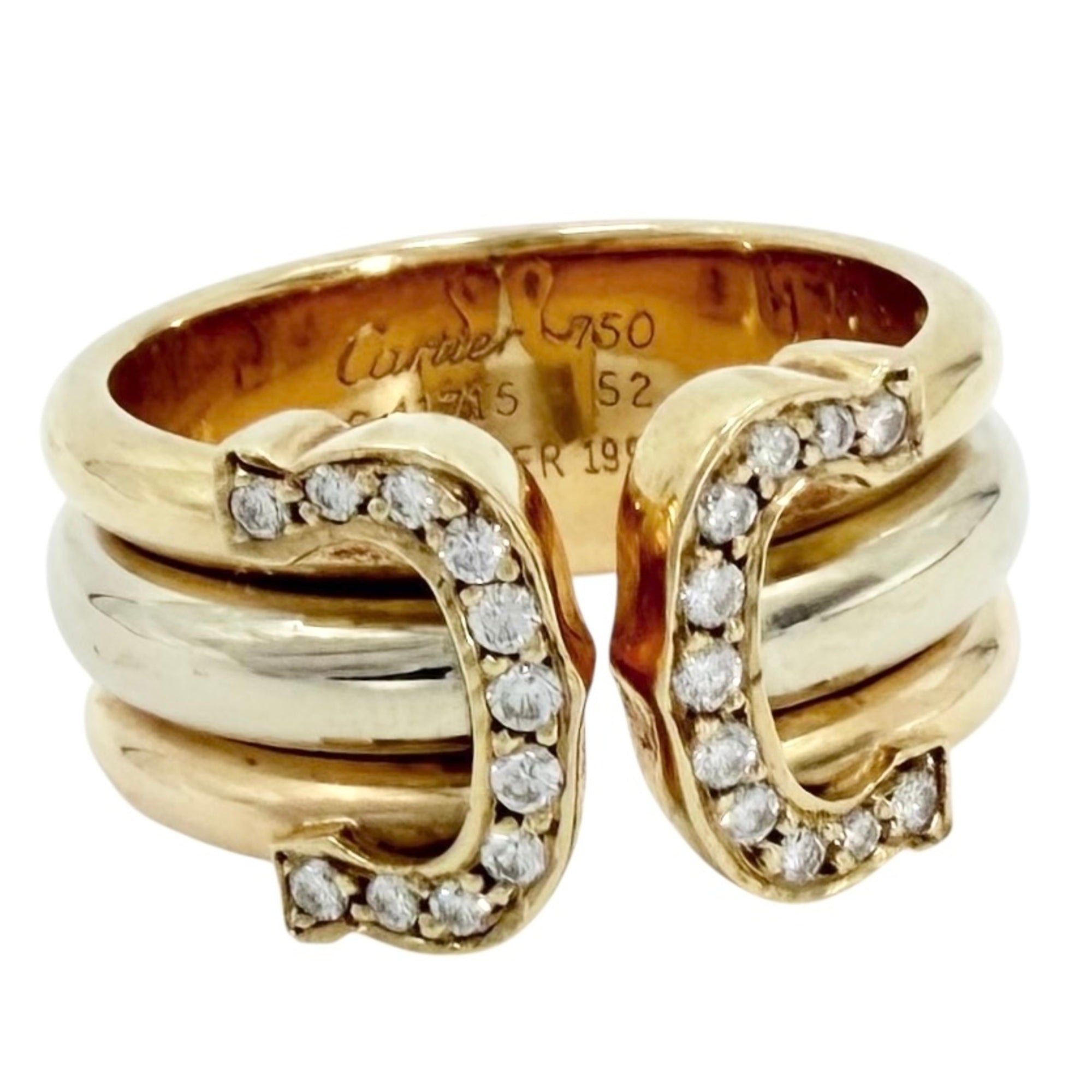 Cartier Pink Gold (18K) White Gold (18K) Band Ring (Pre-Owned)