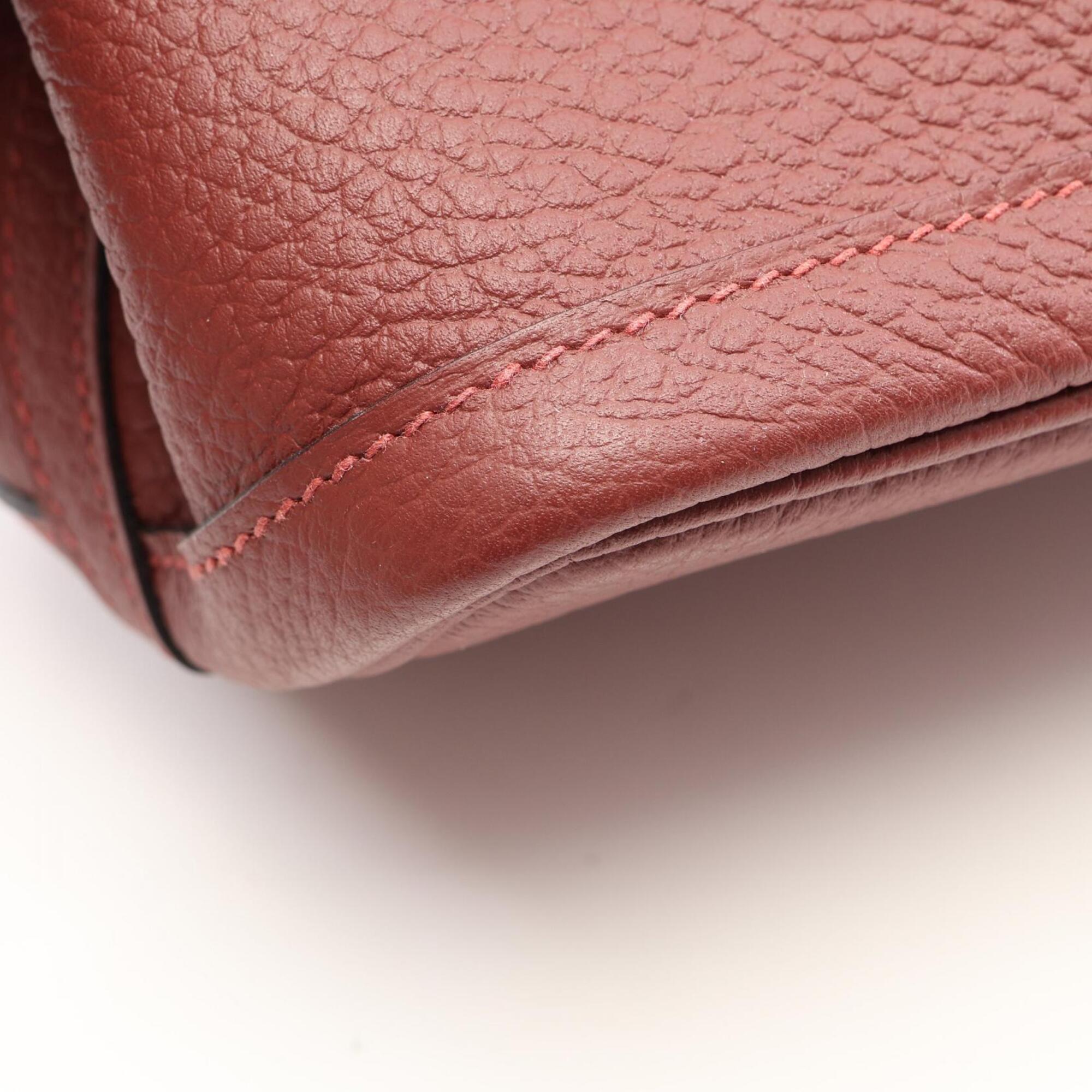 Hermes Bordeaux Negonda Leather Handbag Tote Bag (Pre-Owned)