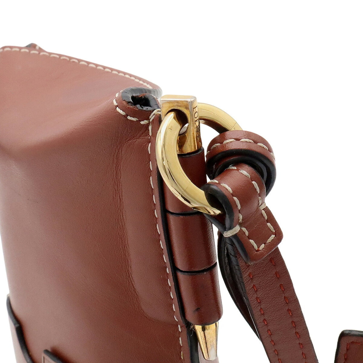 Loewe Brown Leather Pochette Pouch Shoulder Bag (Pre-Owned)