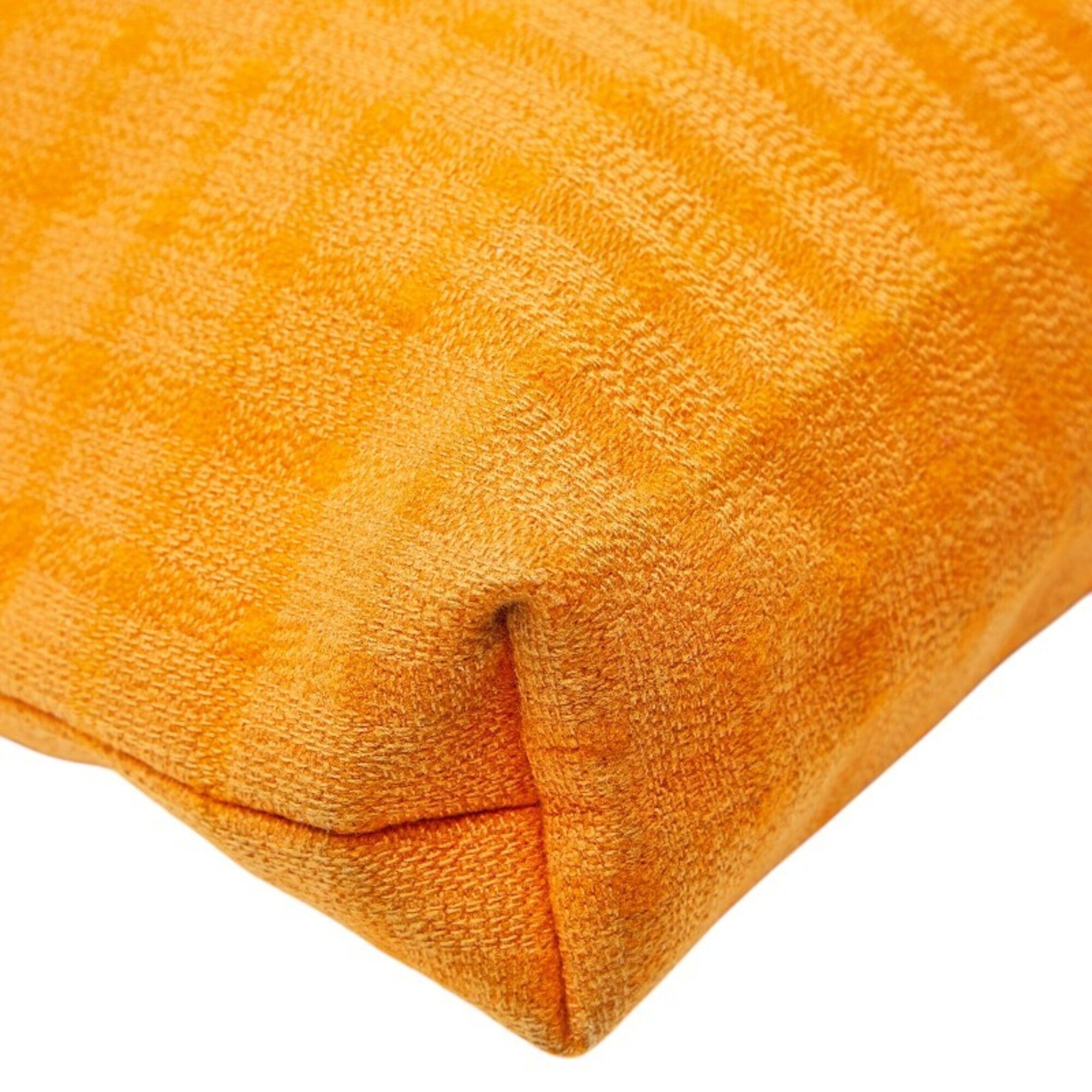 Hermes Orange Wool Cotton Handbag Tote Bag (Pre-Owned)