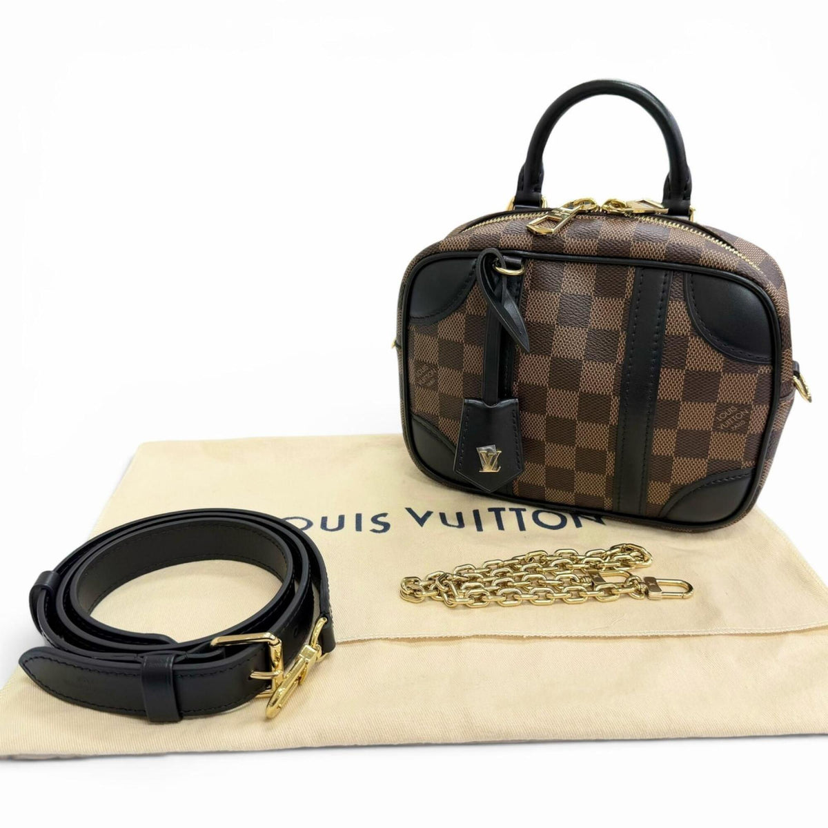 Louis Vuitton Brown Damier Canvas Shoulder Bag (Pre-Owned)