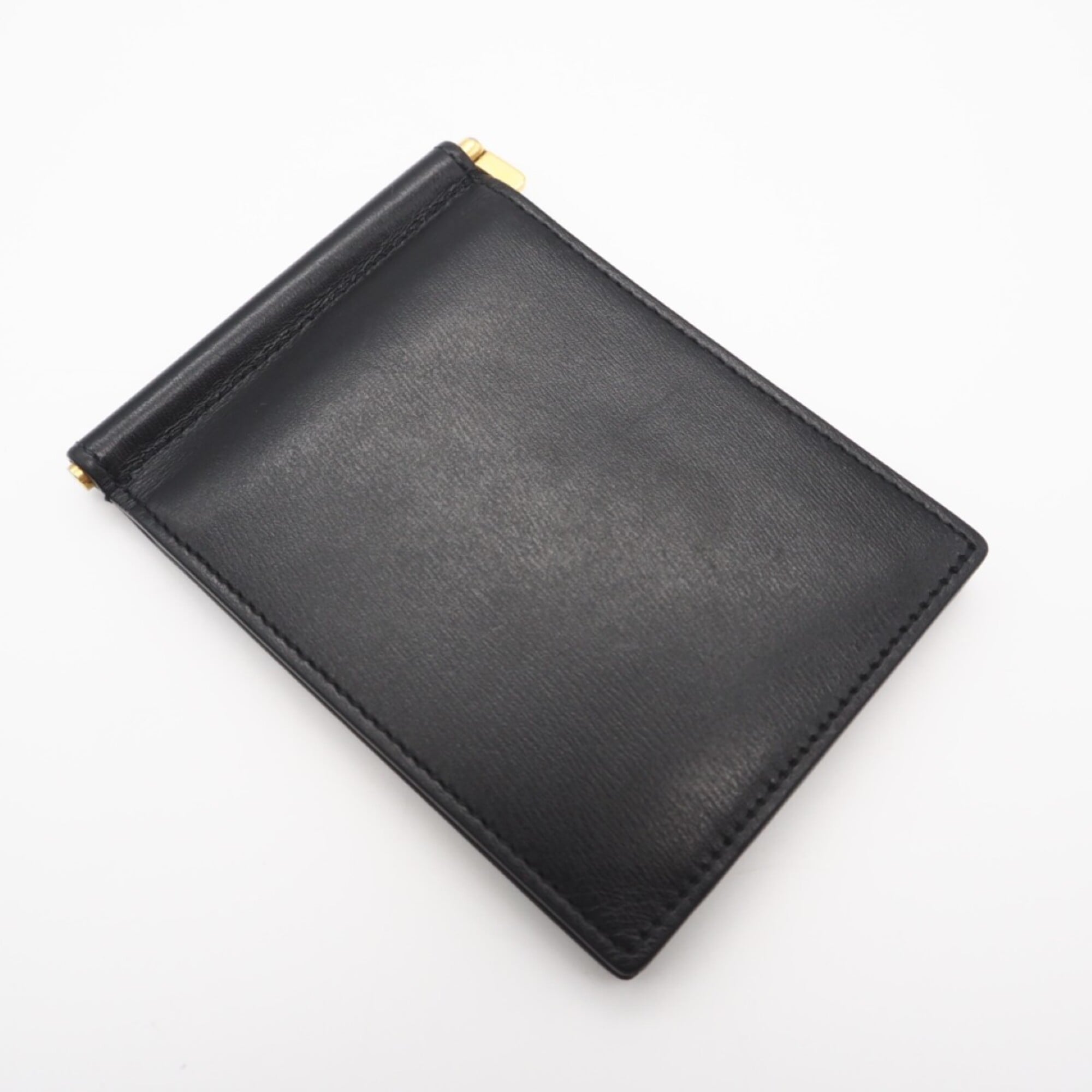 Saint Laurent Black Leather Money Clip (Pre-Owned)