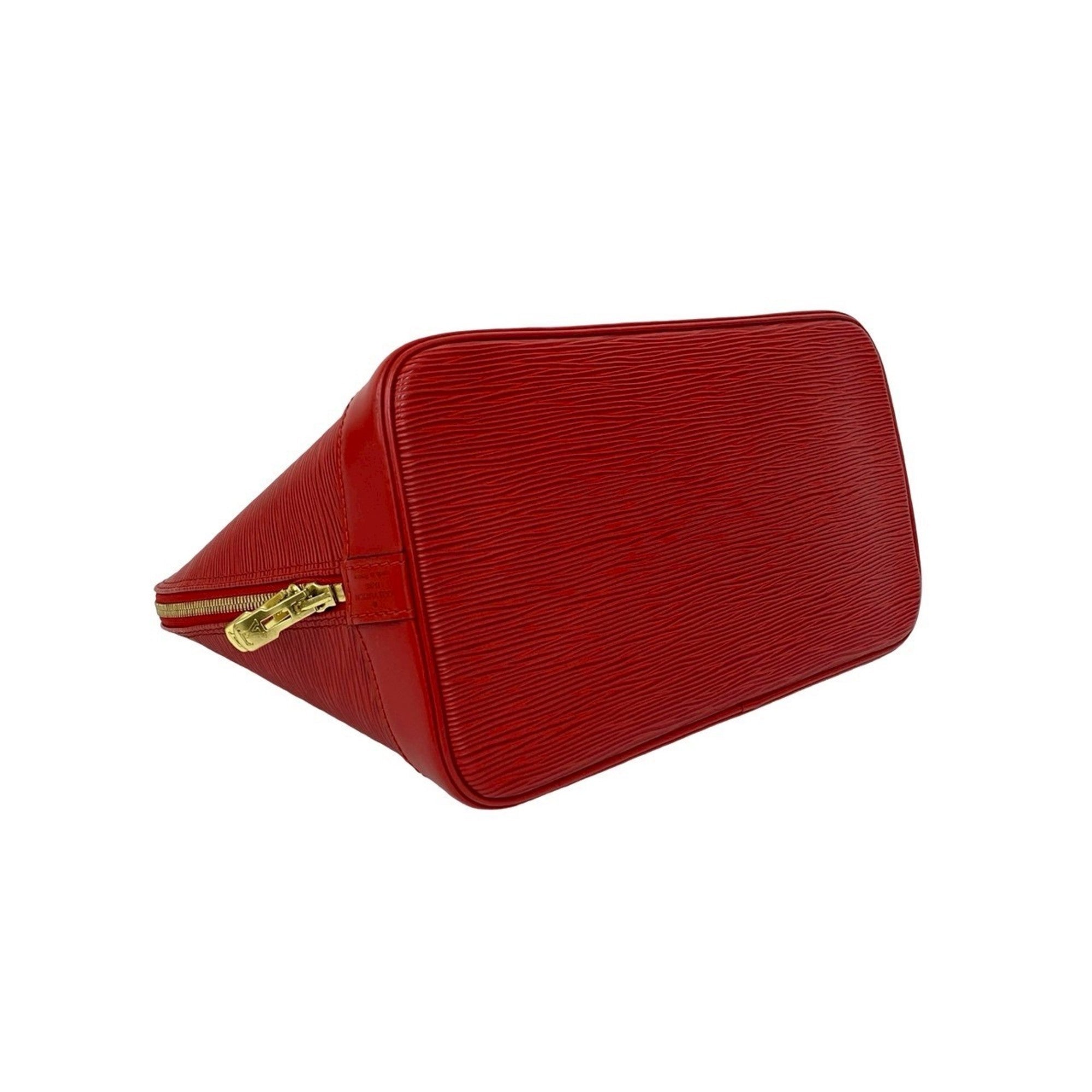 Louis Vuitton Red Color Epi Leather Handbag Tote Bag (Pre-Owned)