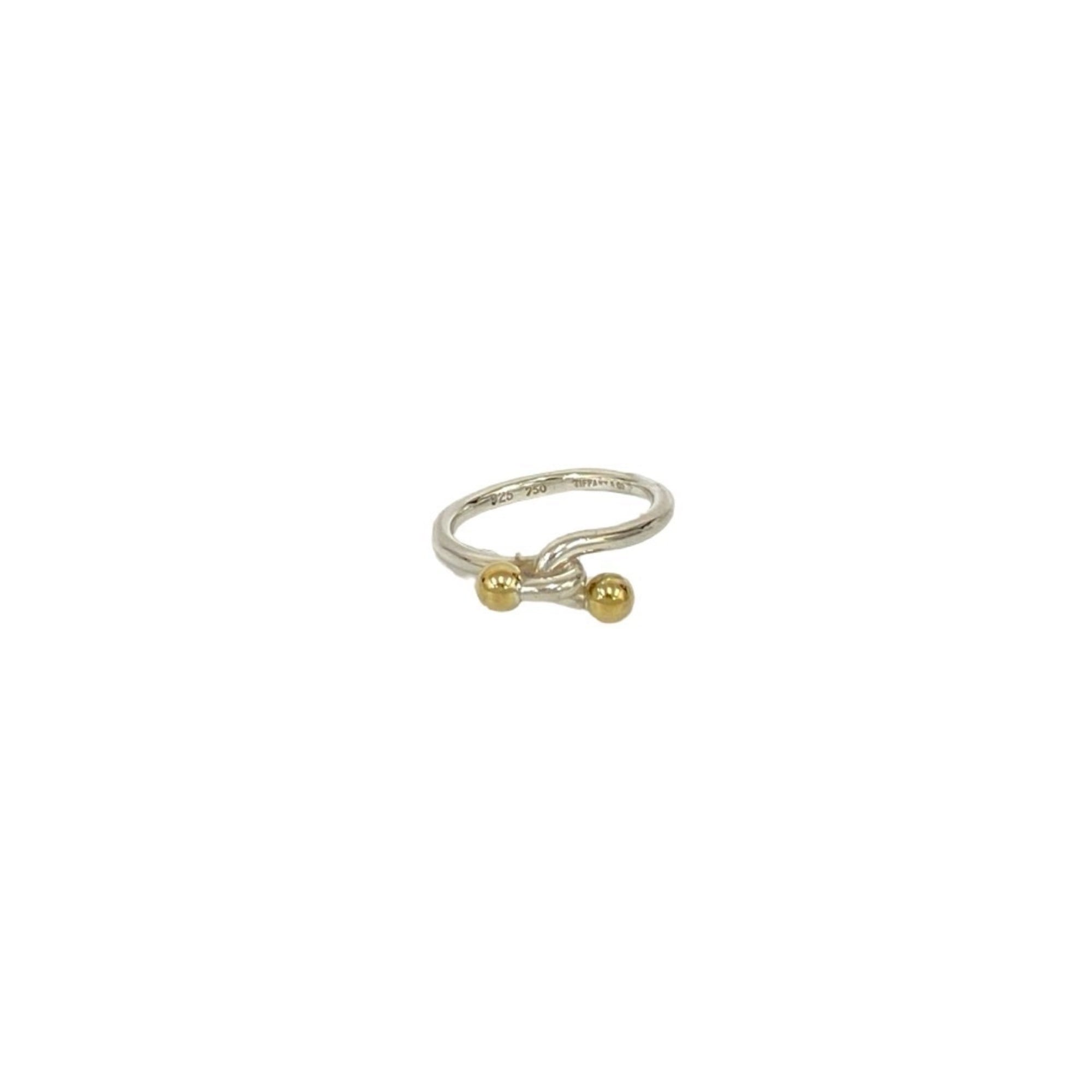 Tiffany Gold Silver Gold (18K) Silver 925 Band Ring (Pre-Owned)