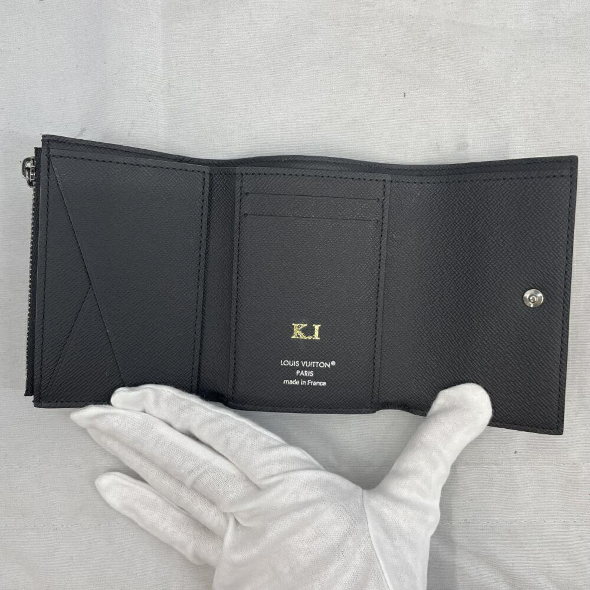 Louis Vuitton Black Monogram Wallet (Tri-Fold) (Pre-Owned)