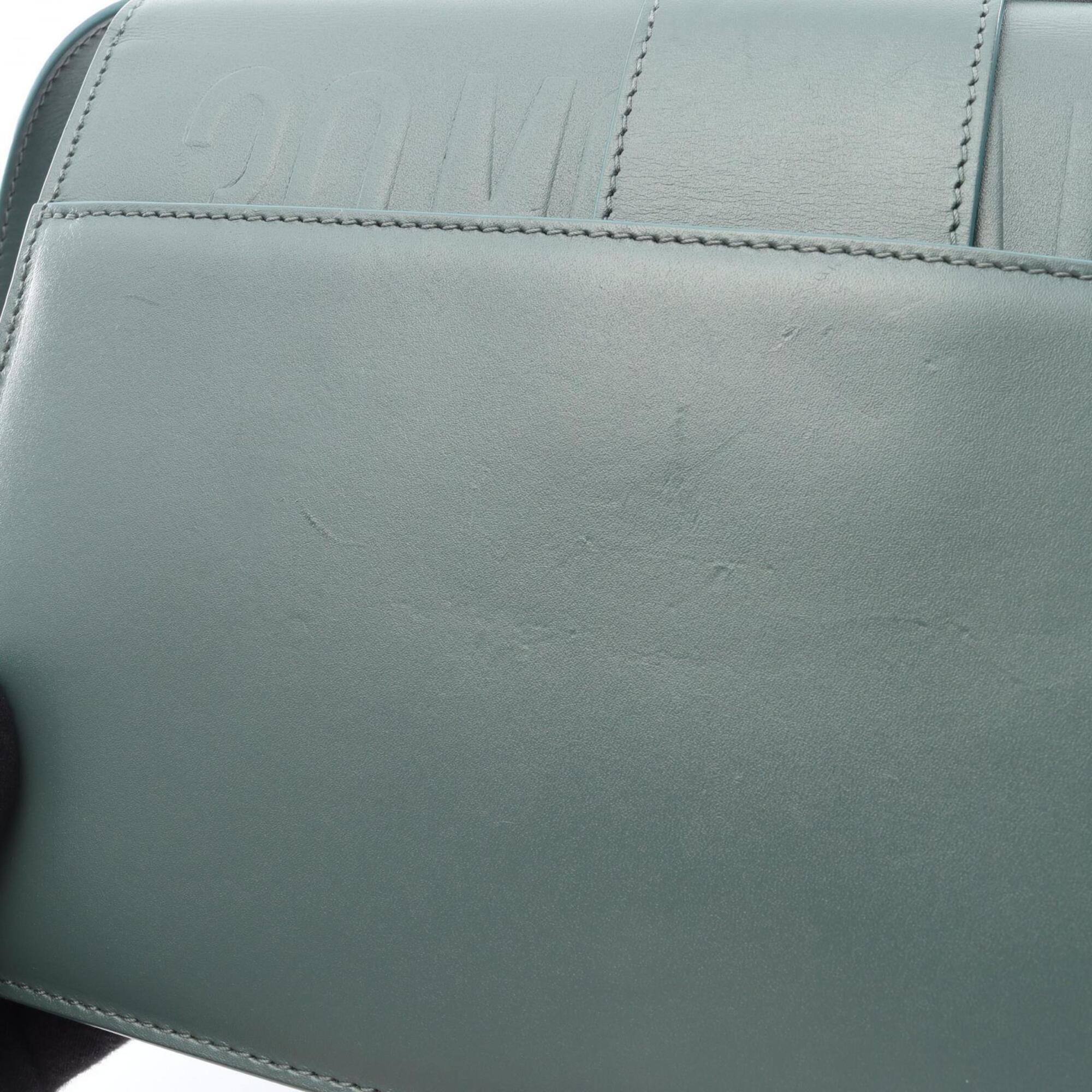 Christian Dior Green Leather Handbag Shoulder Bag (Pre-Owned)