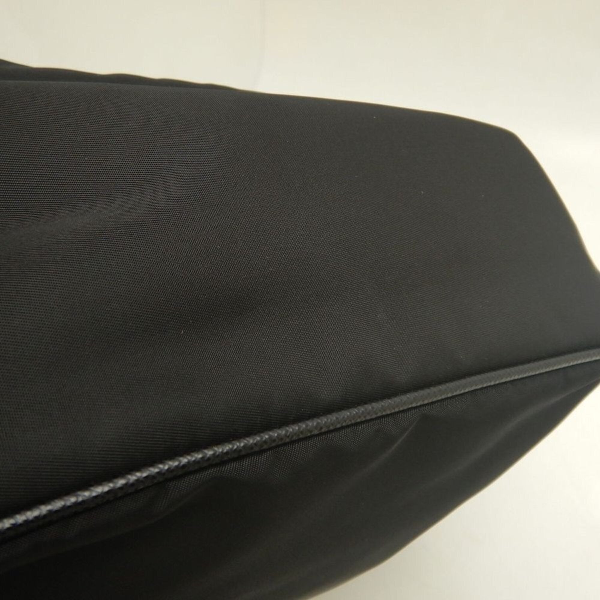 Prada Black Nylon Leather Handbag (Pre-Owned)