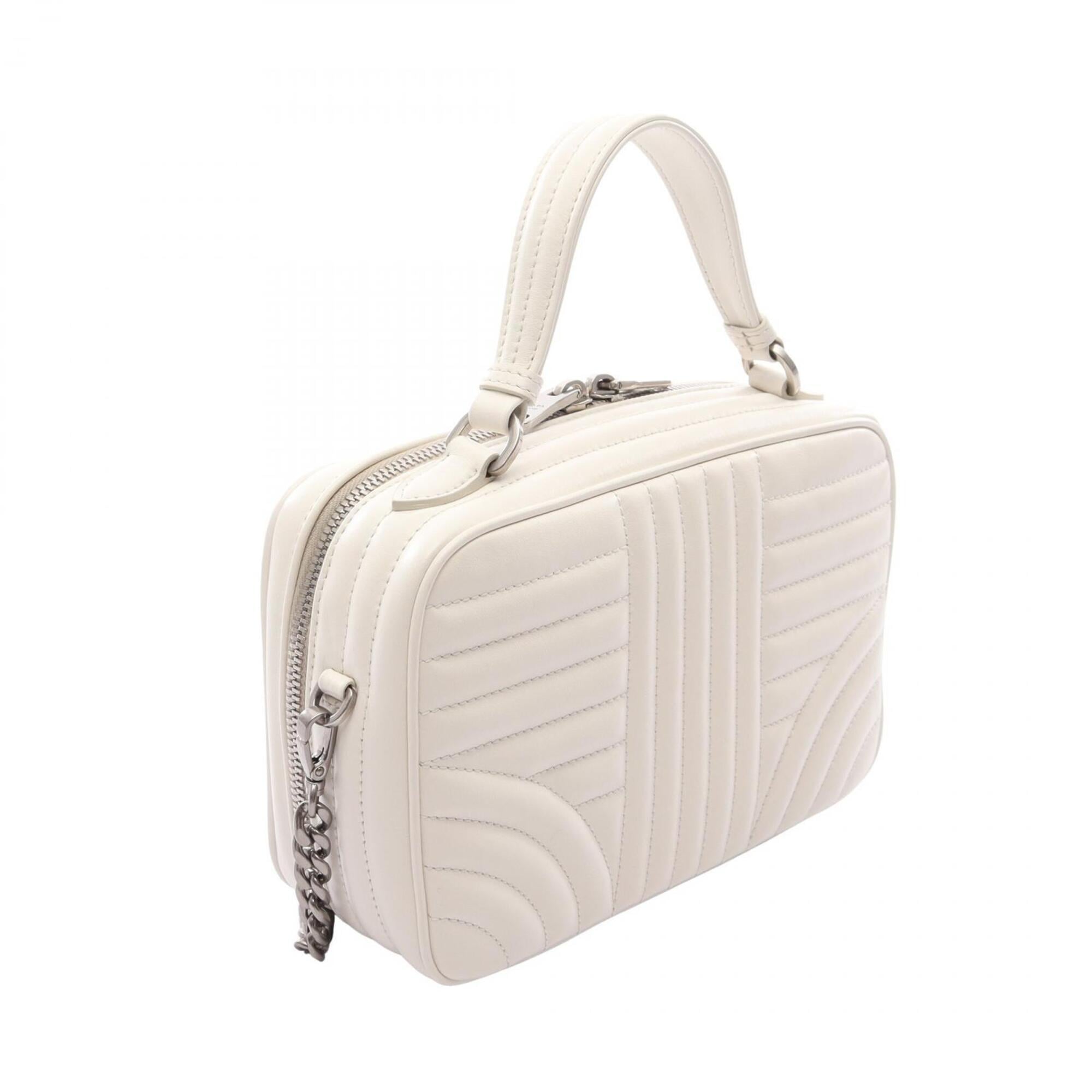 Prada White Leather Handbag (Pre-Owned)