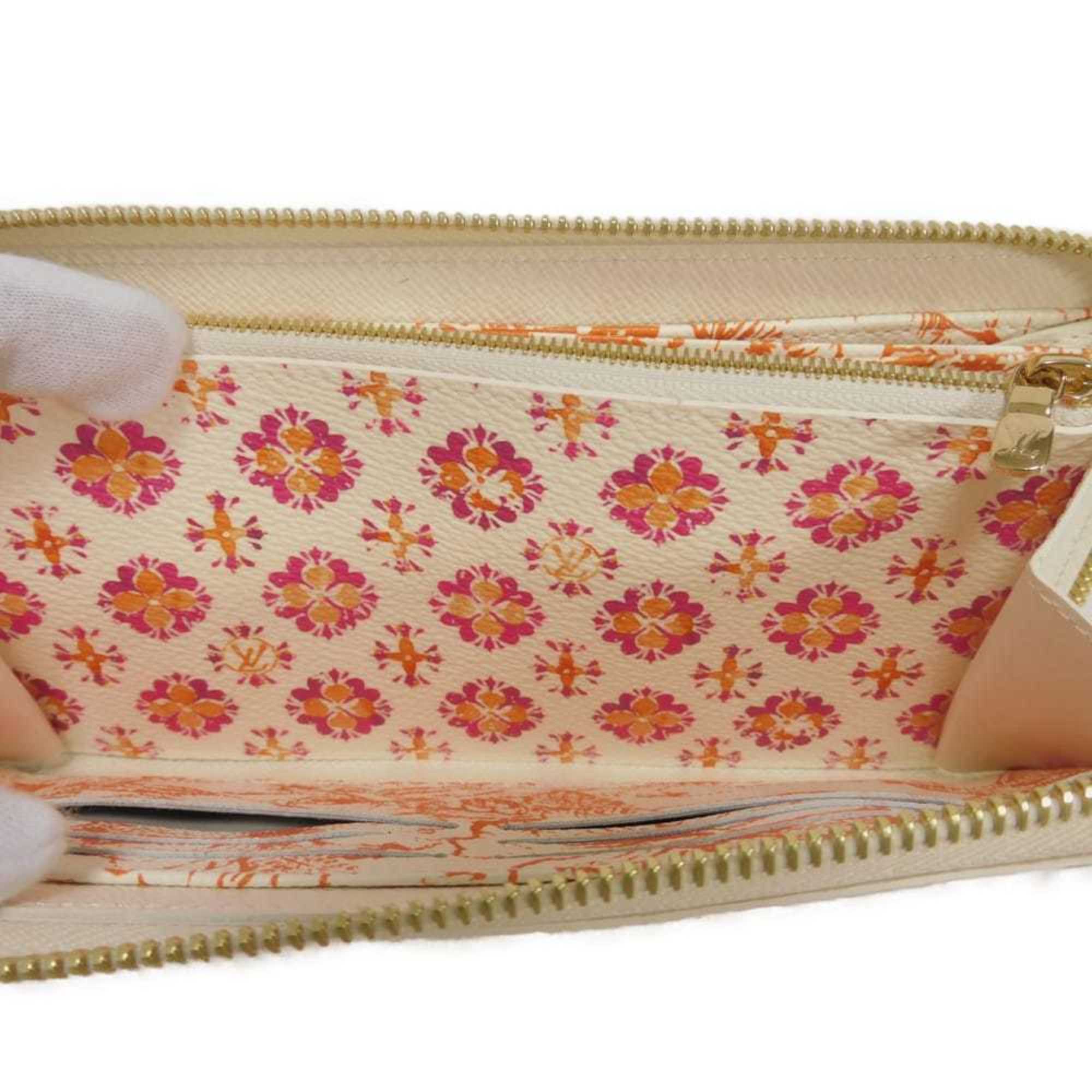 Louis Vuitton Coral Color Monogram Pink White Monogram Long Wallet (Bi-Fold) (Pre-Owned)