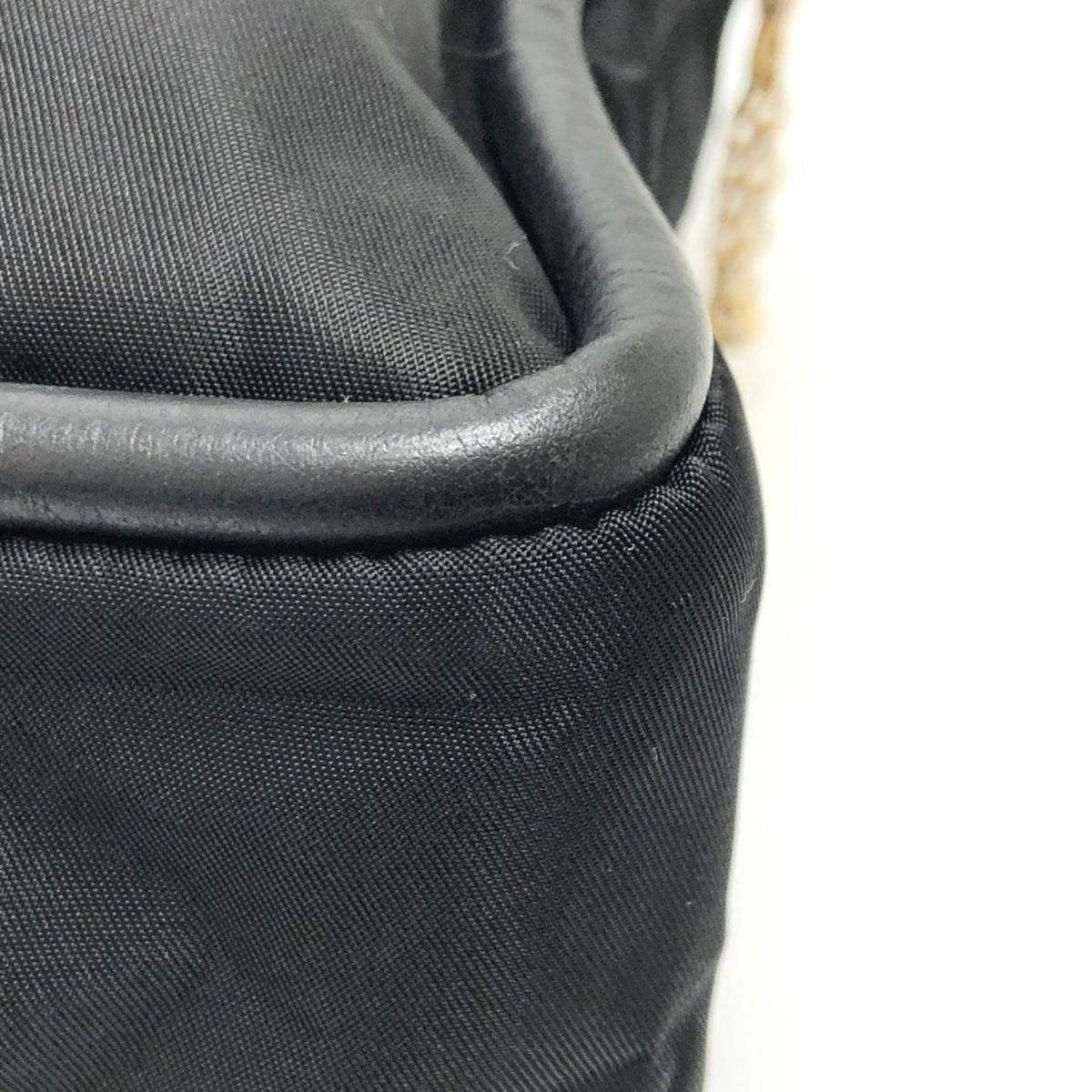 Celine Black Nylon Leather Shoulder Bag (Pre-Owned)