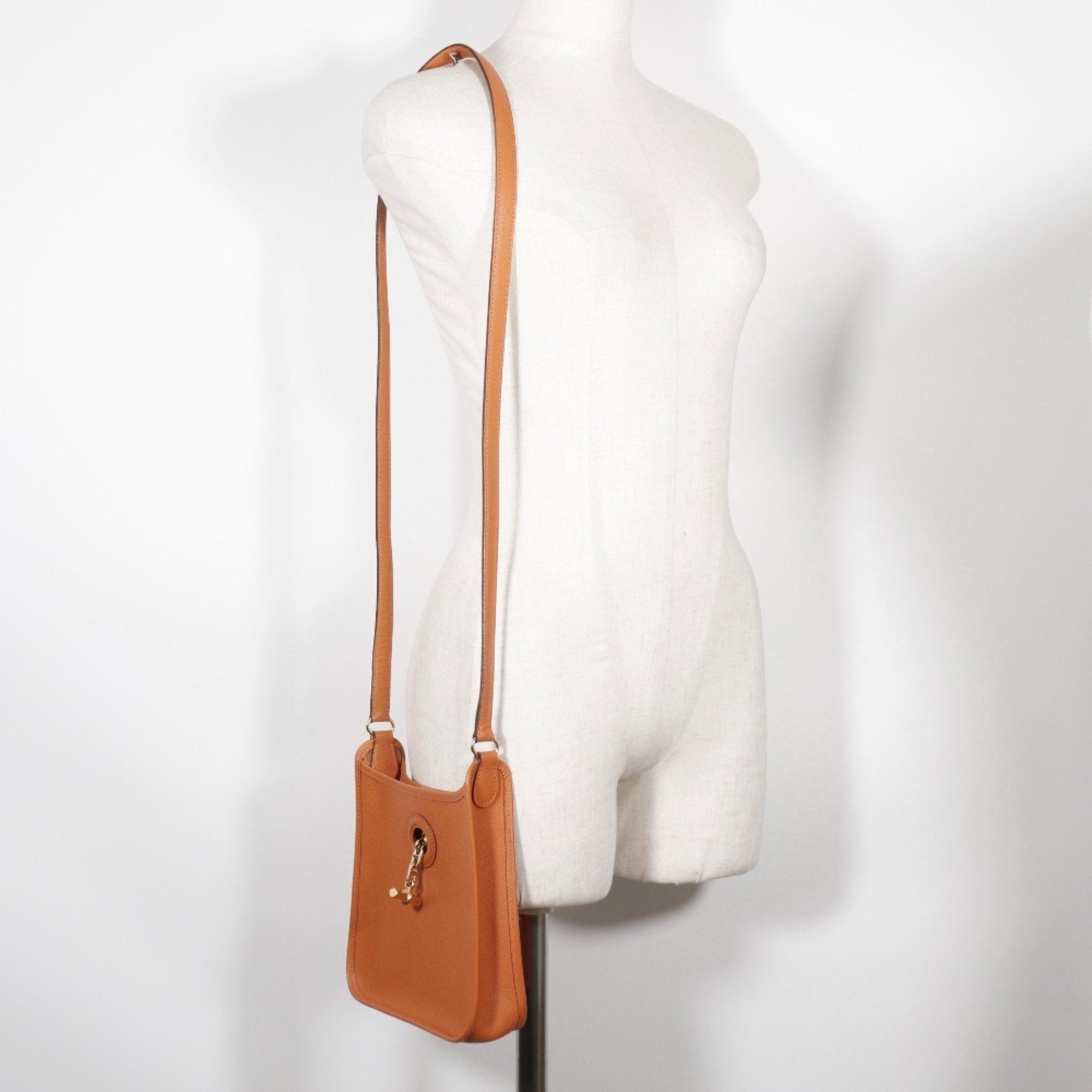 Hermes Orange Epsom Leather Shoulder Bag (Pre-Owned)