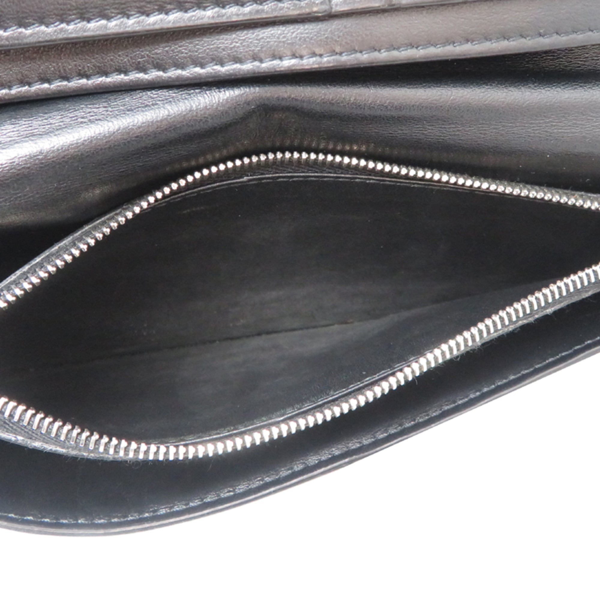 Celine Black Leather Long Wallet (Bi-Fold) (Pre-Owned)
