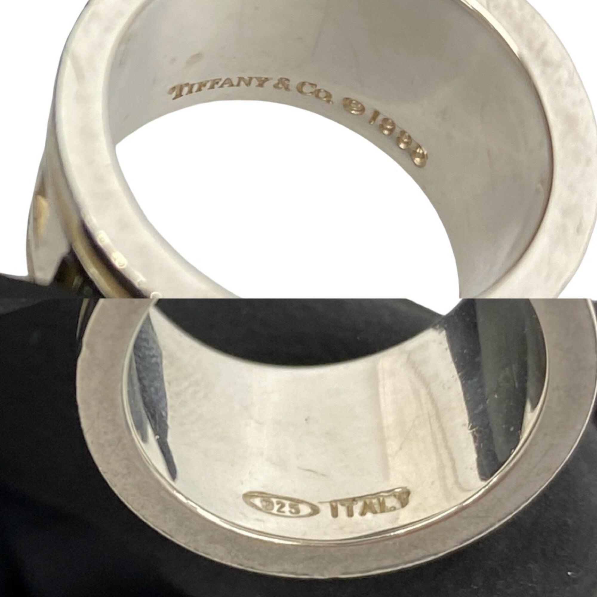 Tiffany Silver Silver 925 Band Ring (Pre-Owned)
