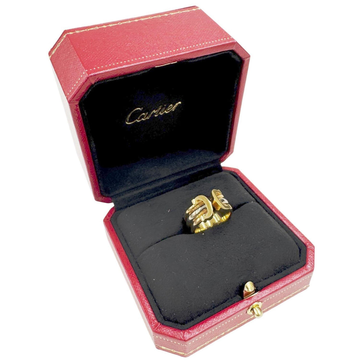 Cartier Pink Gold White Gold Yellow Gold Yellow Gold (18K) Pink Gold (18K) White Gold (18K) Band Ring (Pre-Owned)
