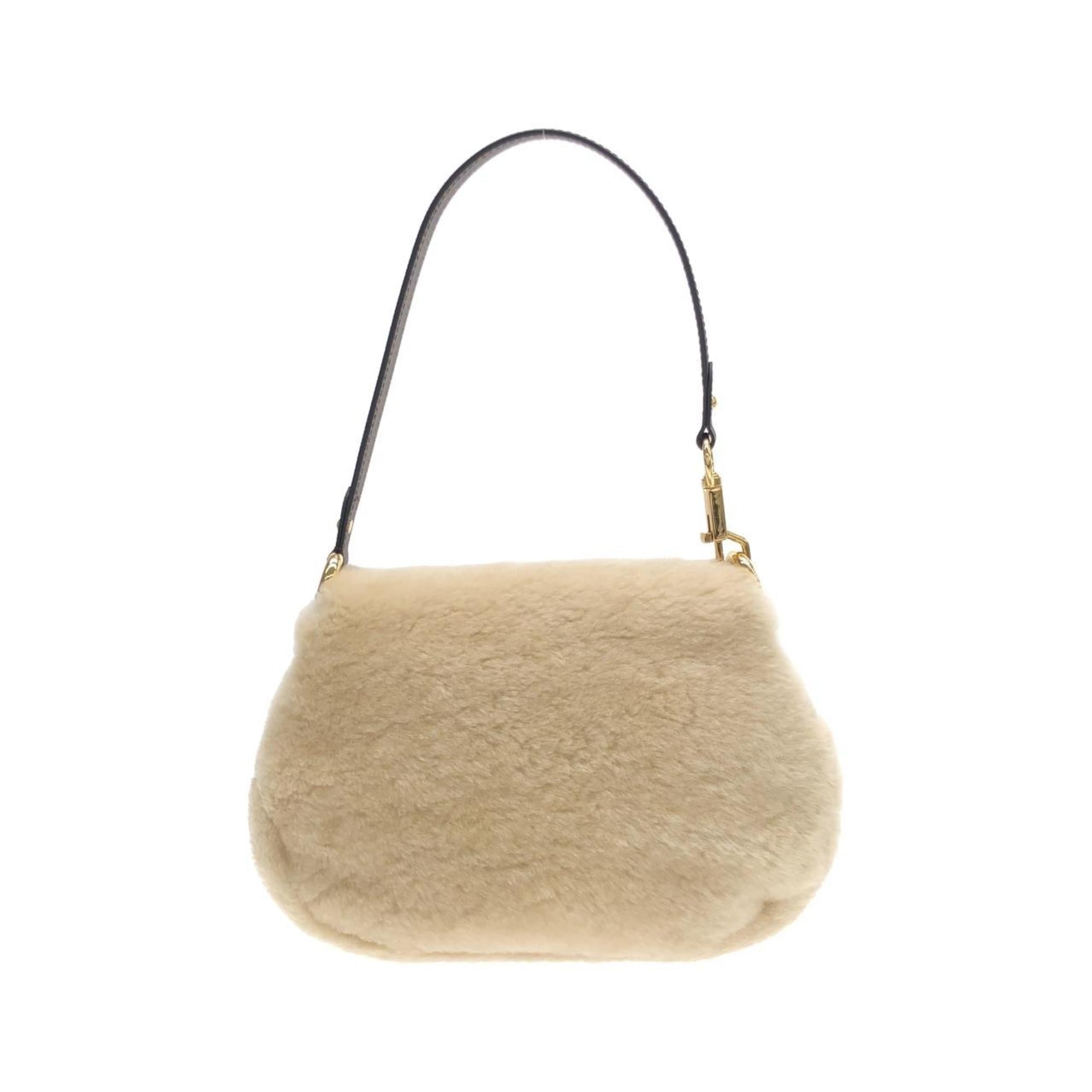 Louis Vuitton Beige Cream Coated Canvas Shoulder Bag (Pre-Owned)