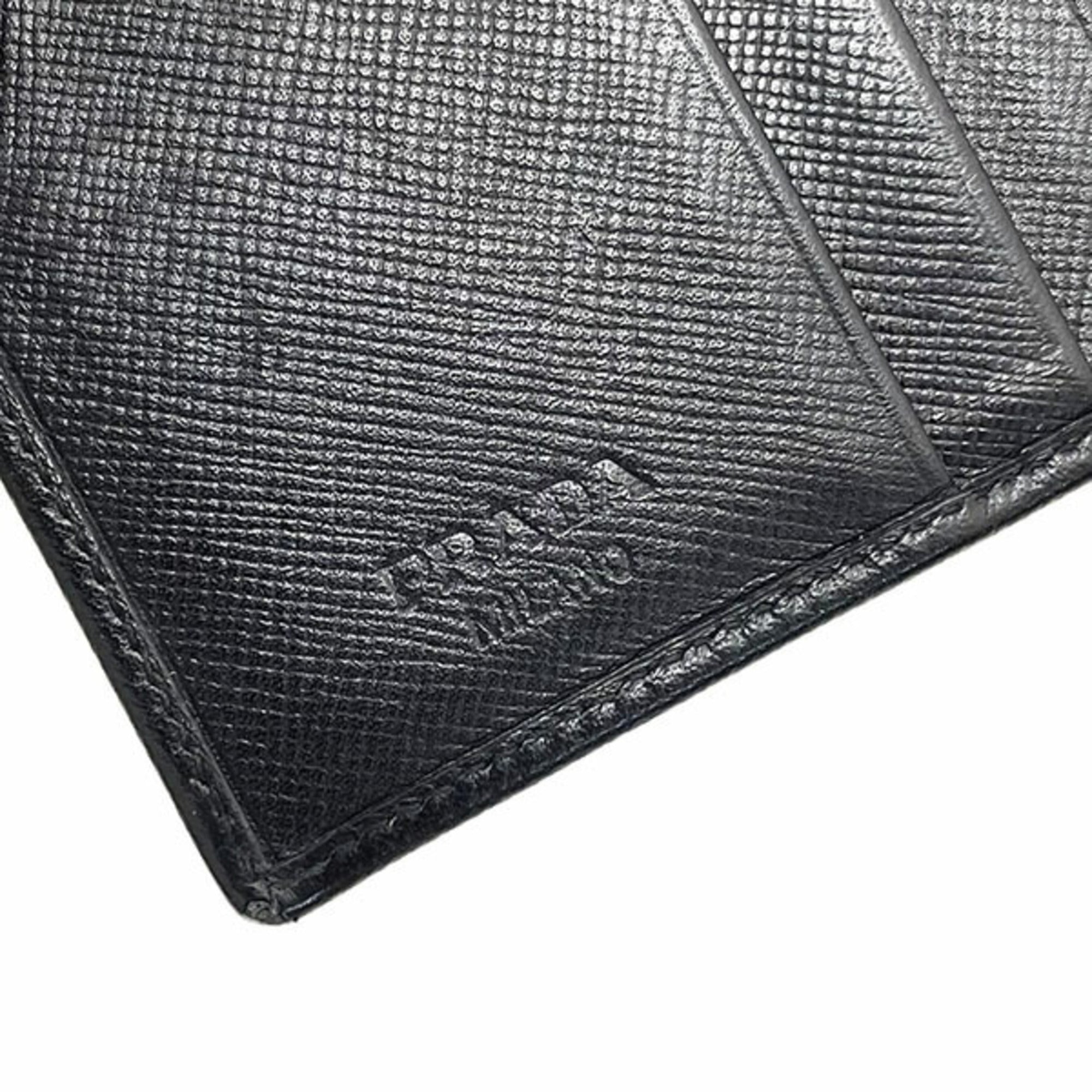 Prada Black Nero Leather Wallet (Bi-Fold) (Pre-Owned)