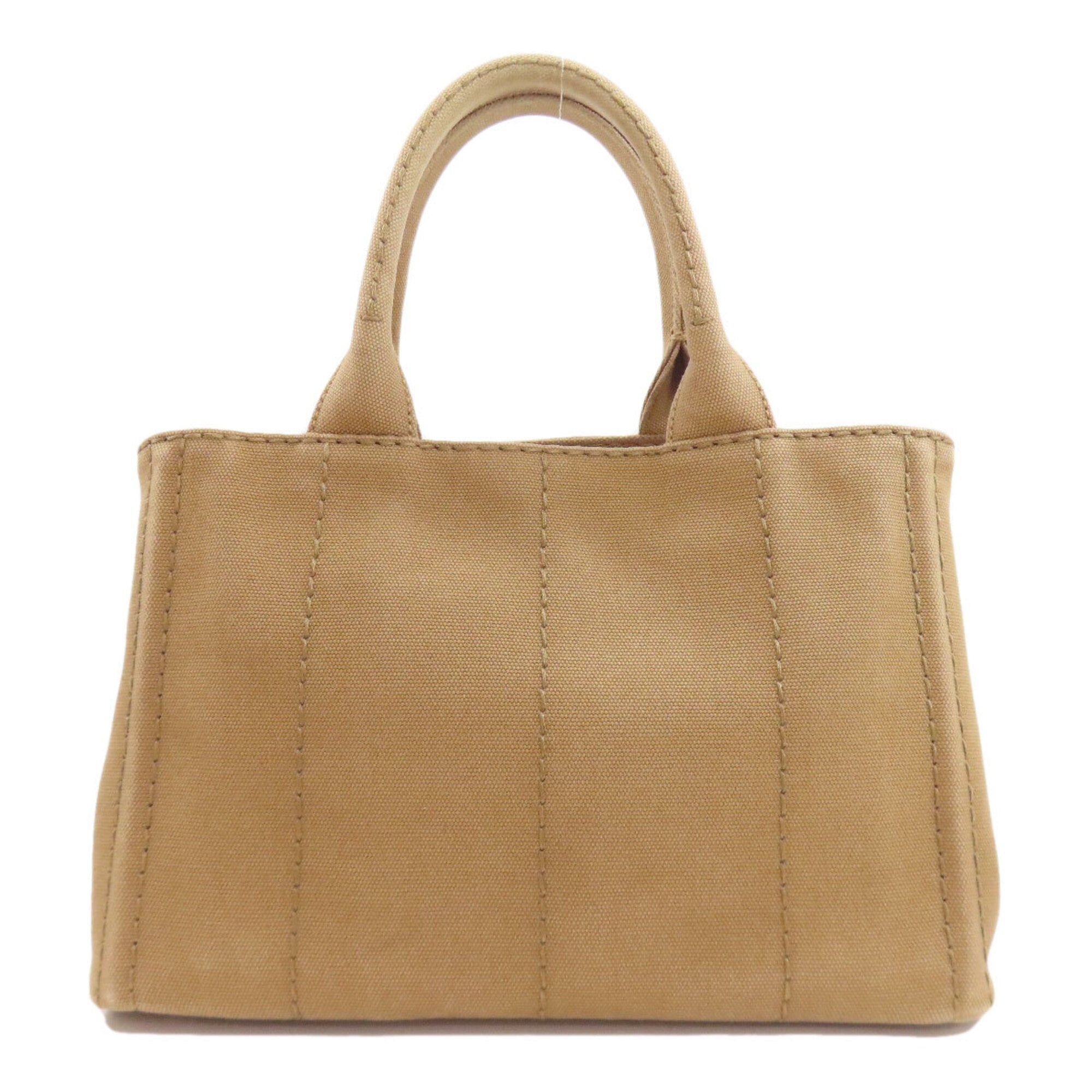Prada Brown Canvas Handbag (Pre-Owned)
