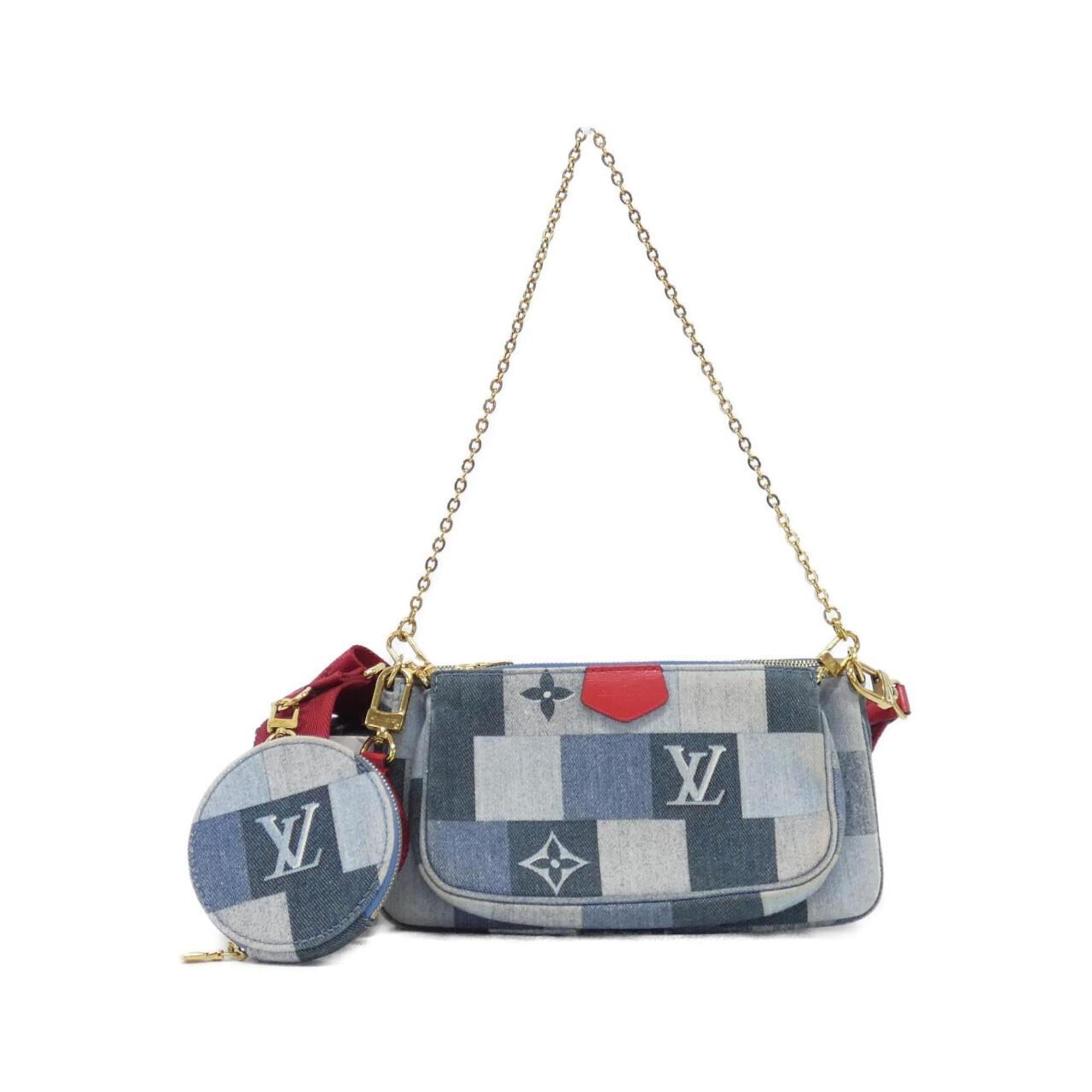 Louis Vuitton Rouge Canvas Pochette Pouch Shoulder Bag (Pre-Owned)
