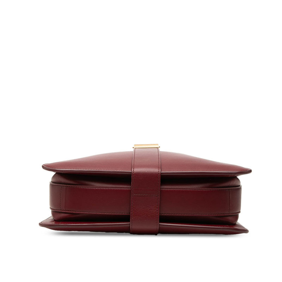 Bottega Veneta Bordeaux Red Color Wine Leather Shoulder Bag (Pre-Owned)