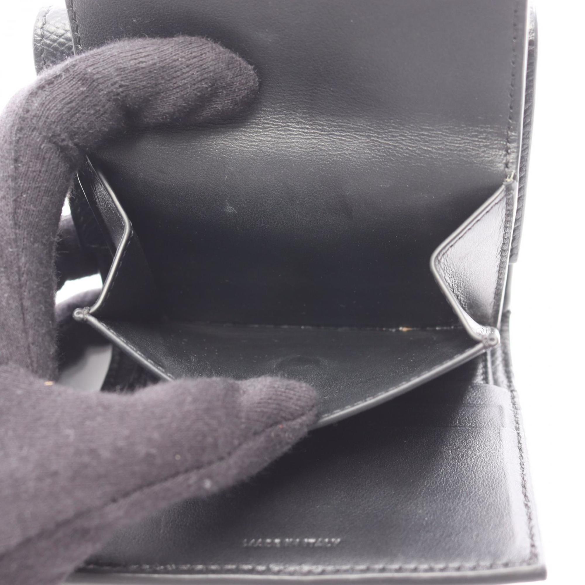 Celine Black Leather Wallet (Tri-Fold) (Pre-Owned)