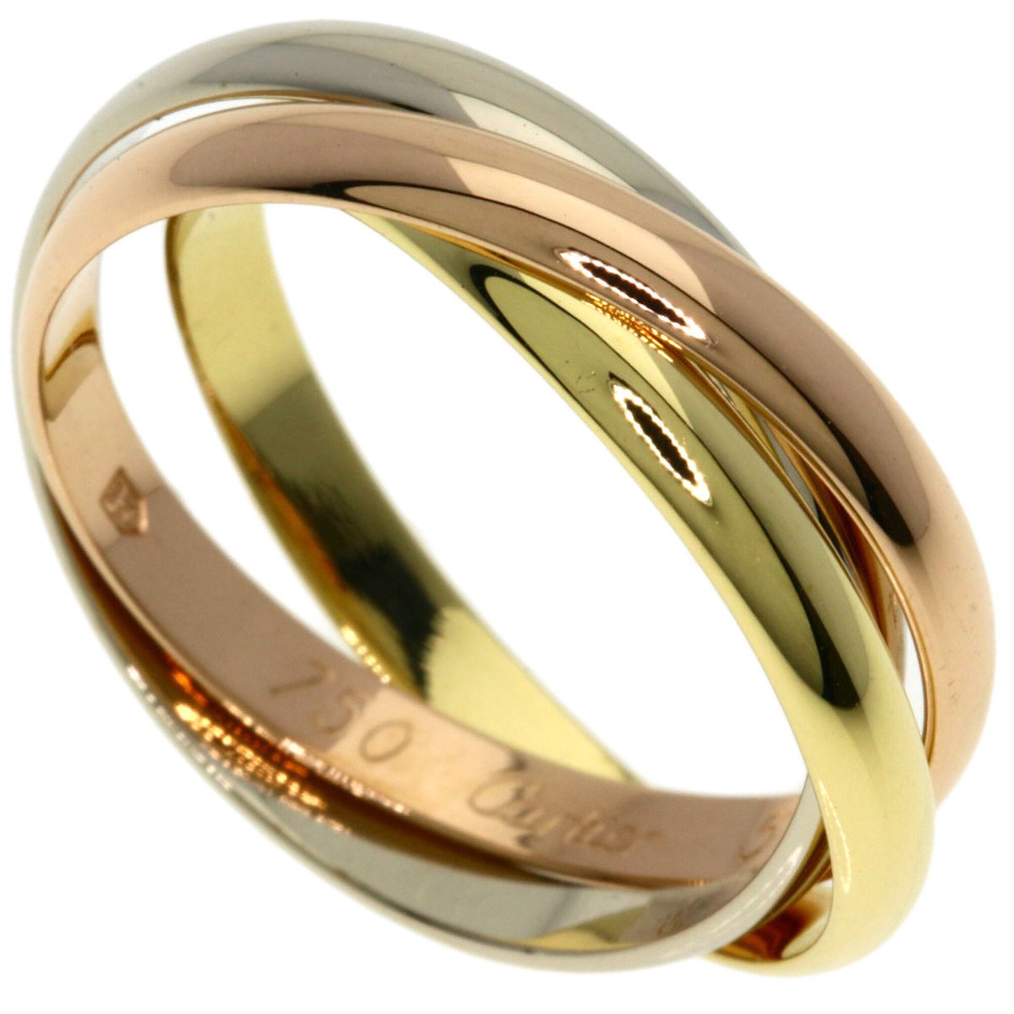 Cartier Trinity Yellow Gold (18K) Pink Gold (18K) White Gold (18K) Band Ring (Pre-Owned)