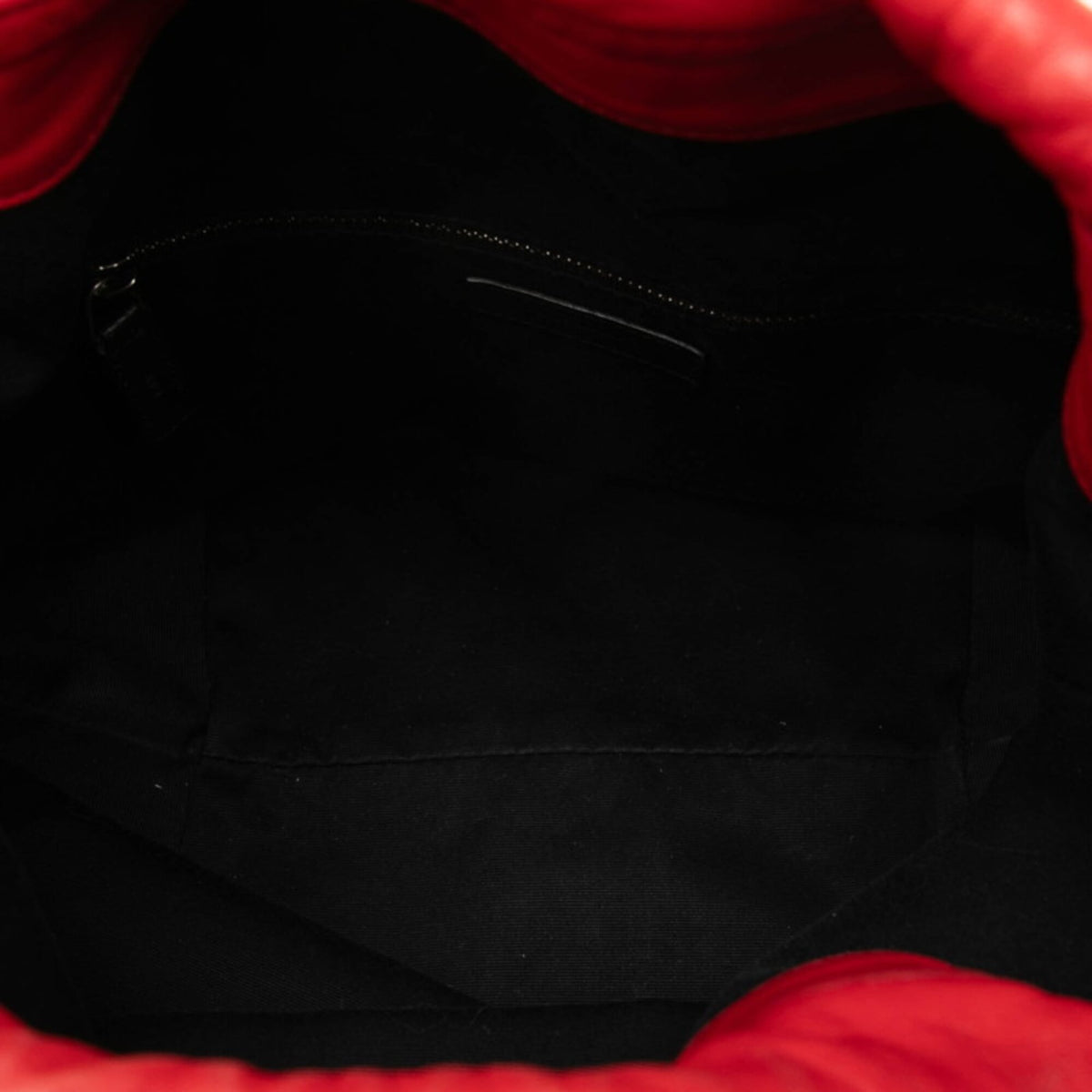 Saint Laurent Red Color Leather Shoulder Bag (Pre-Owned)