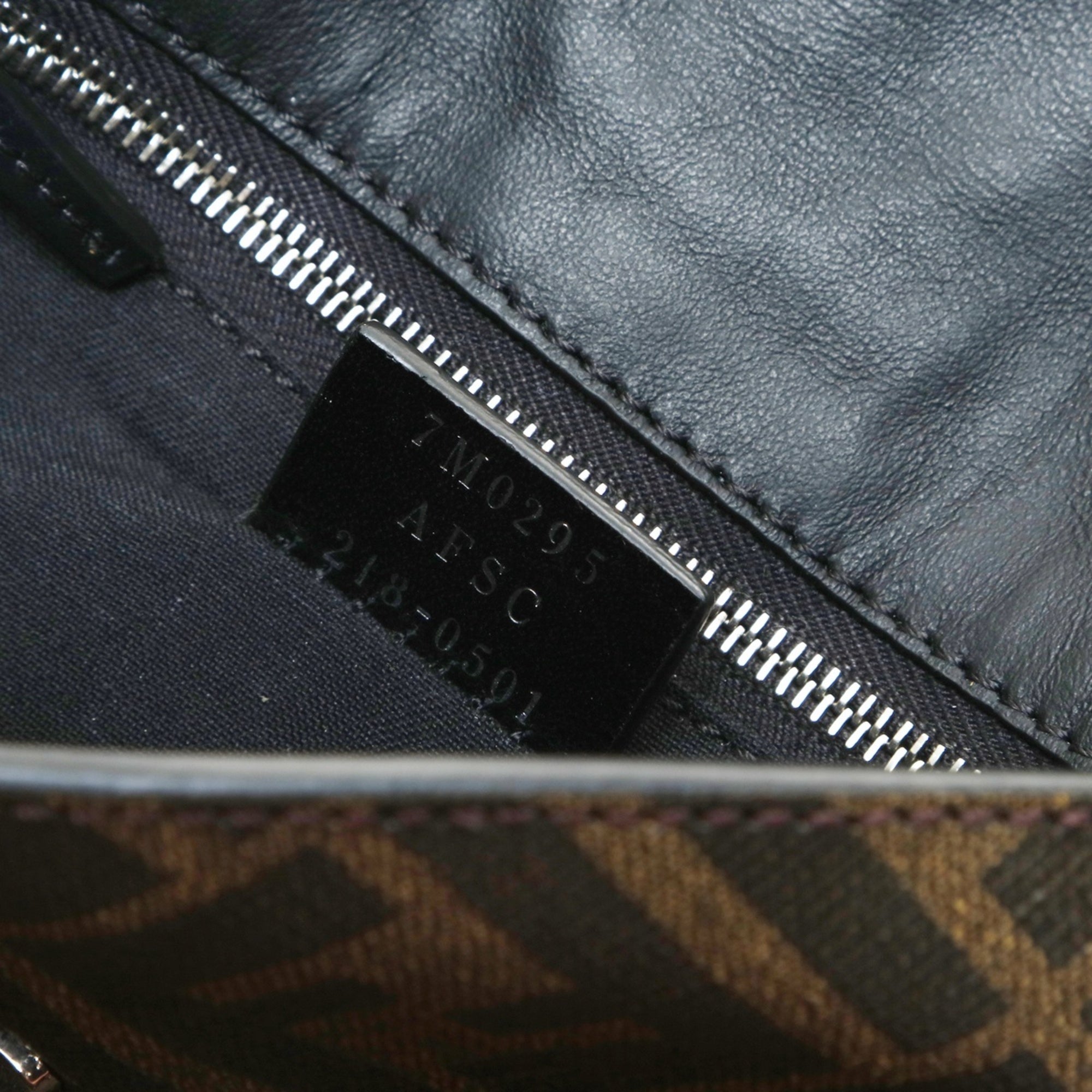 Fendi Zucca Brown Zucca Shoulder Bag (Pre-Owned)
