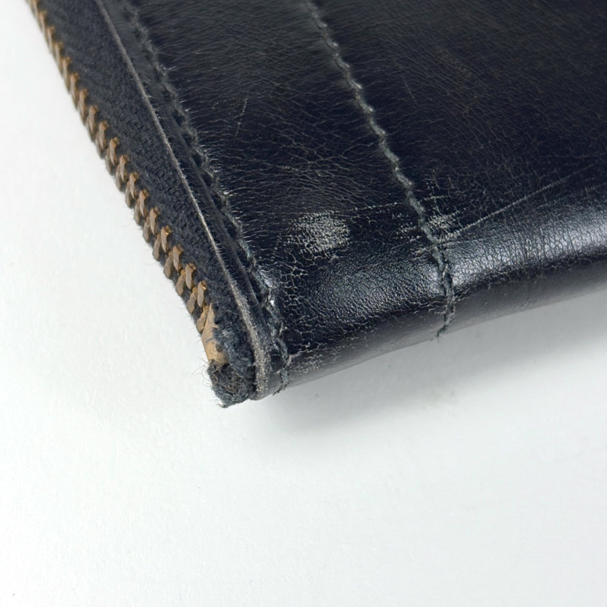 Hermes Black Box Calf Leather Clutch Bag (Pre-Owned)