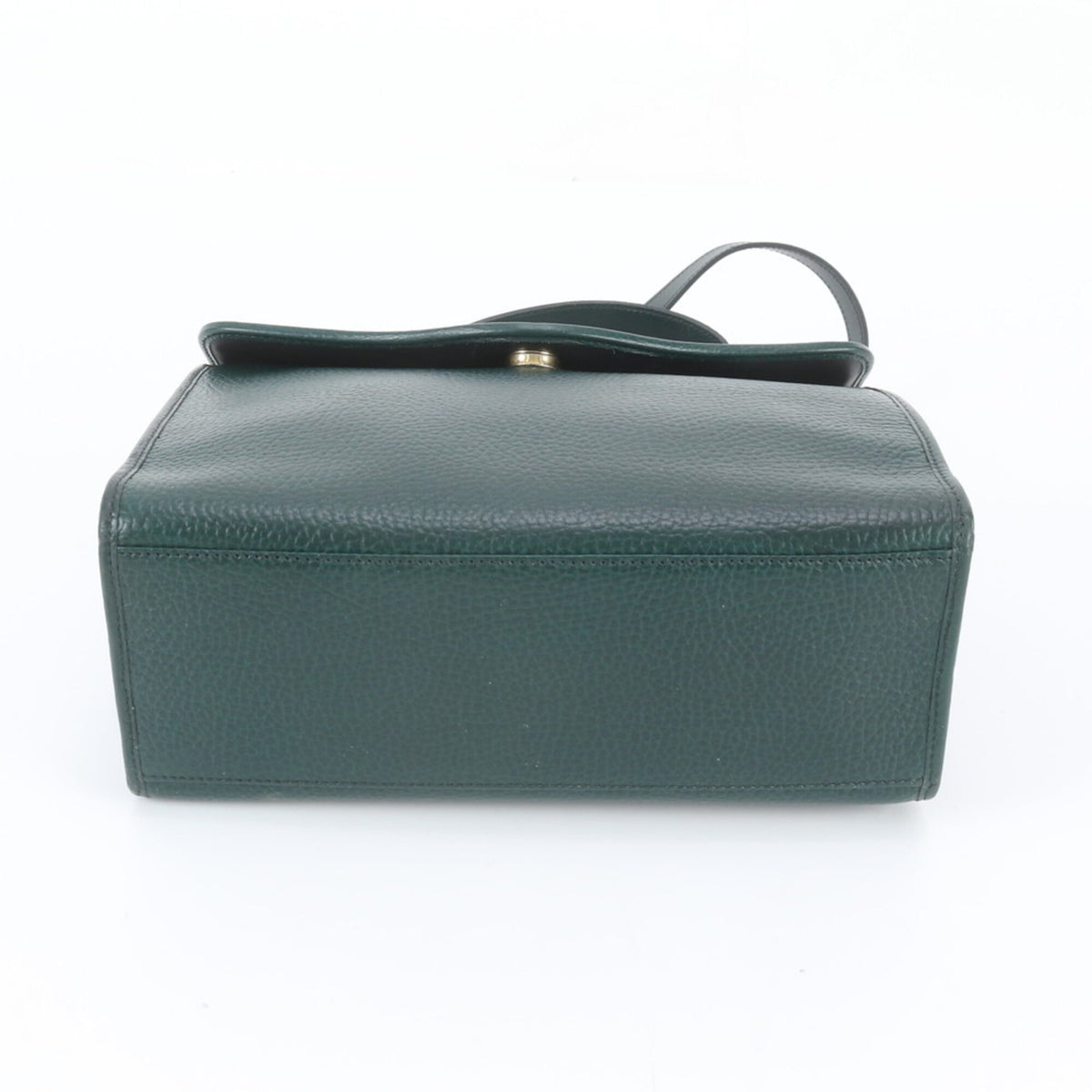 Christian Dior Green Leather Handbag Shoulder Bag Tote Bag (Pre-Owned)