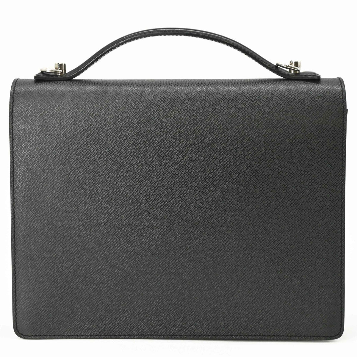 Louis Vuitton Black Taiga Leather Leather Handbag (Pre-Owned)