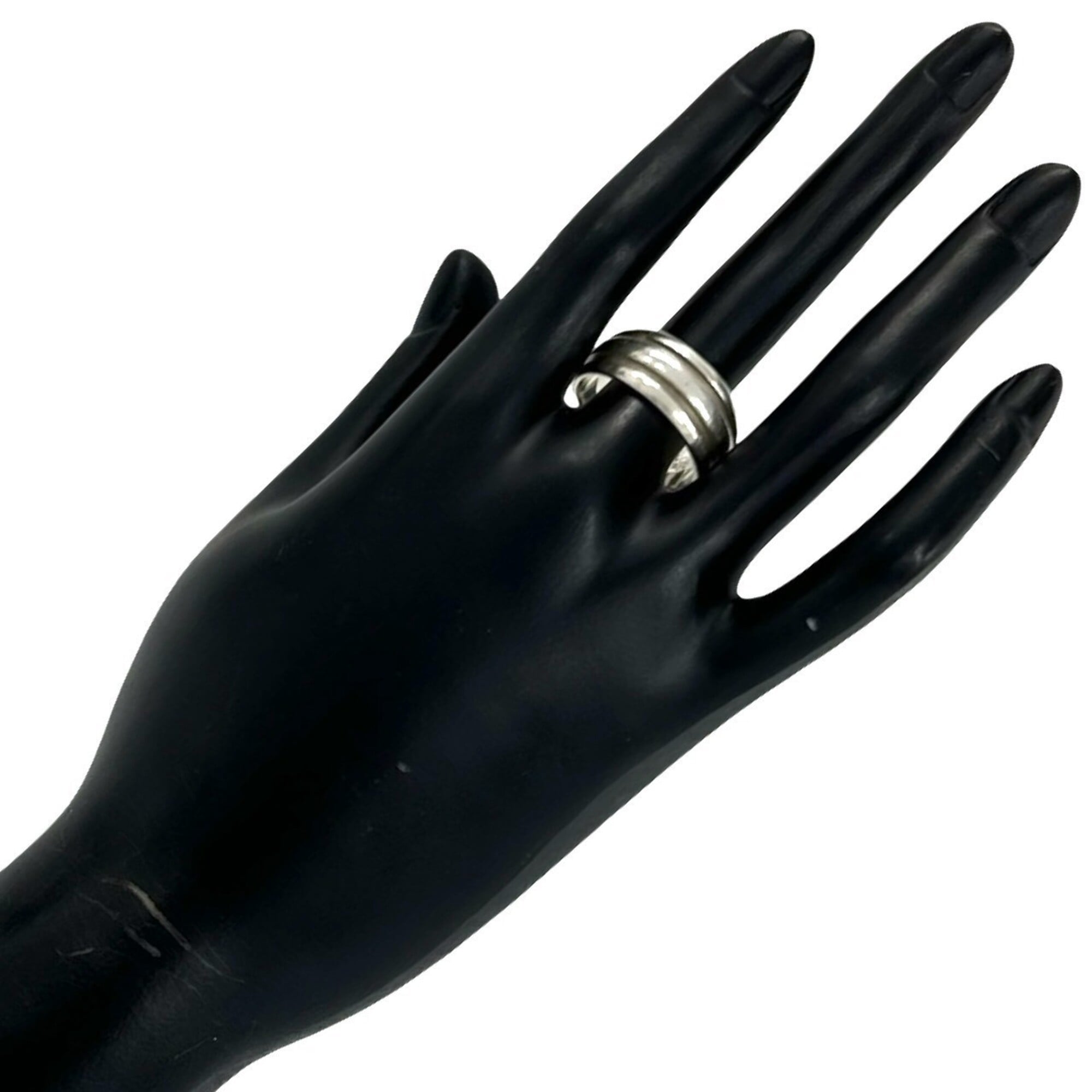 Tiffany Silver Silver 925 Band Ring (Pre-Owned)