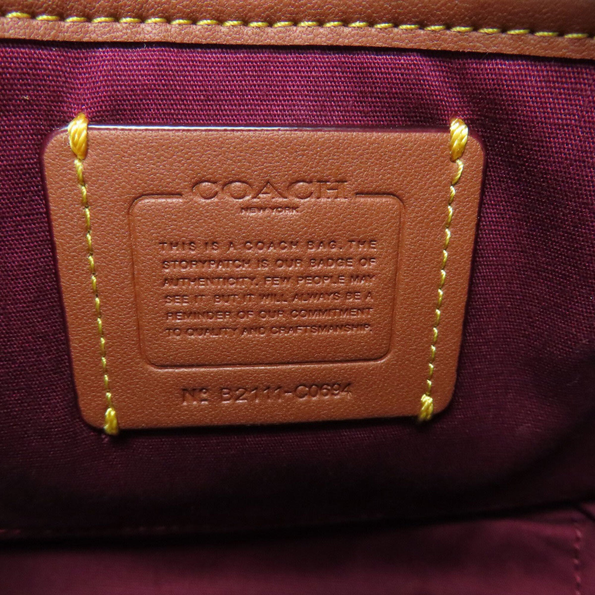Coach Brown Pvc Shoulder Bag (Pre-Owned)