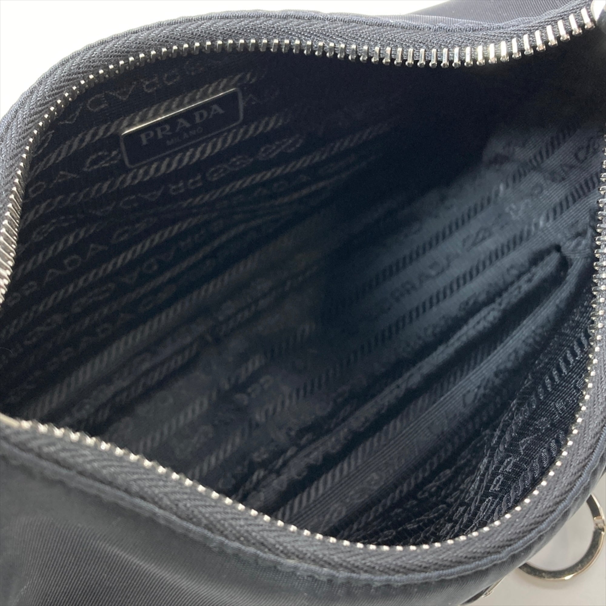 Prada Black Nylon Handbag Shoulder Bag (Pre-Owned)
