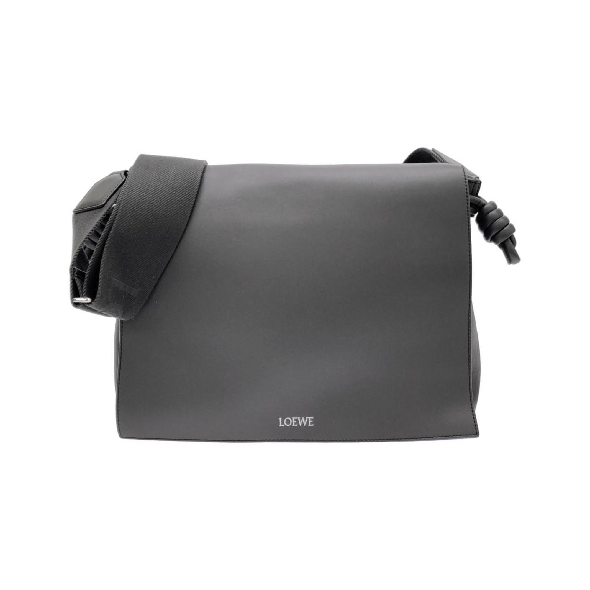 Loewe Dark Gray Leather Shoulder Bag (Pre-Owned)