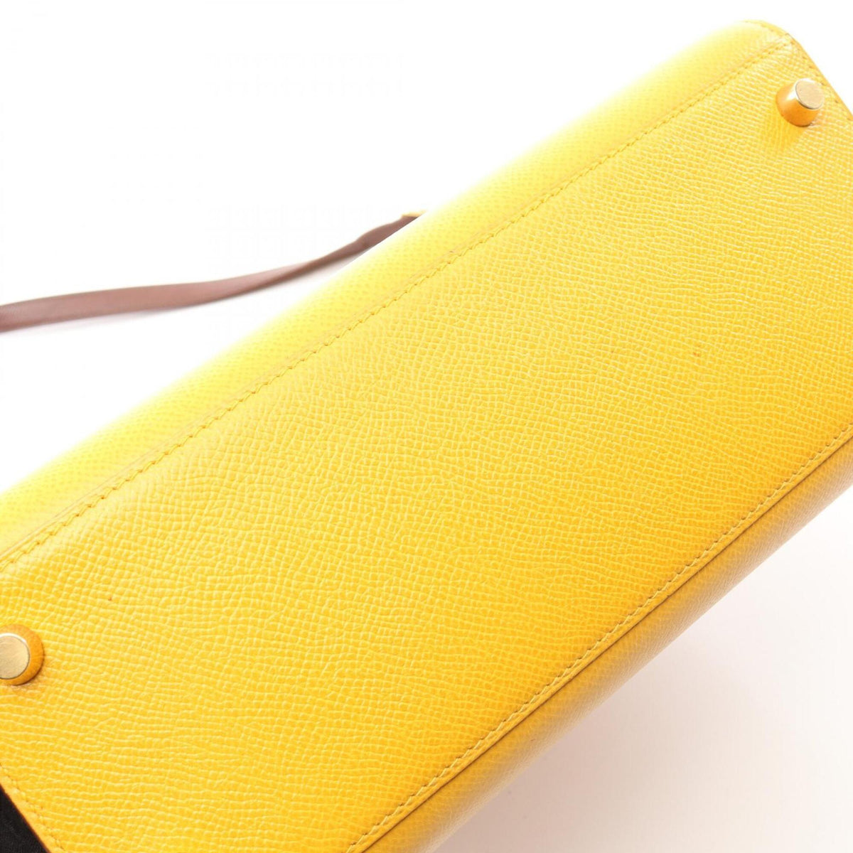 Hermes Brown Havane Yellow Courchevel Leather Handbag Shoulder Bag (Pre-Owned)
