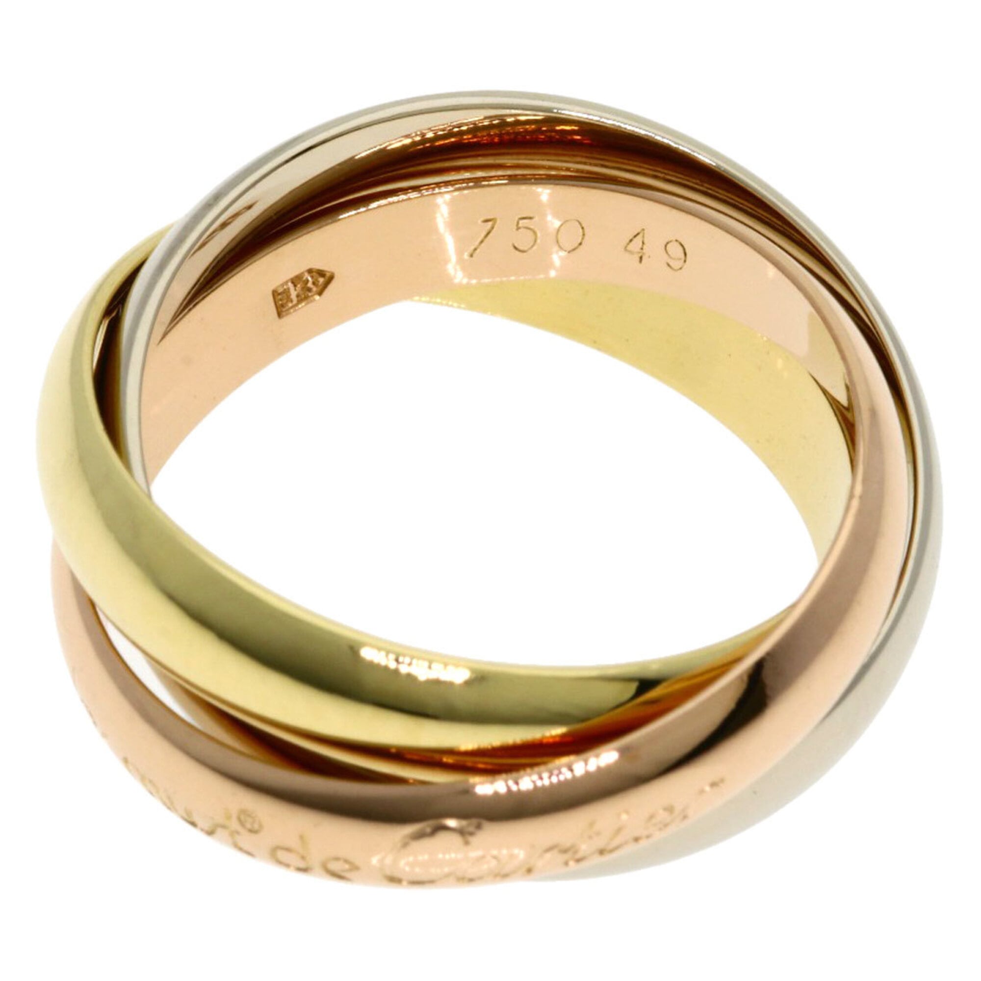 Cartier Yellow Gold (18K) Pink Gold (18K) White Gold (18K) Band Ring (Pre-Owned)