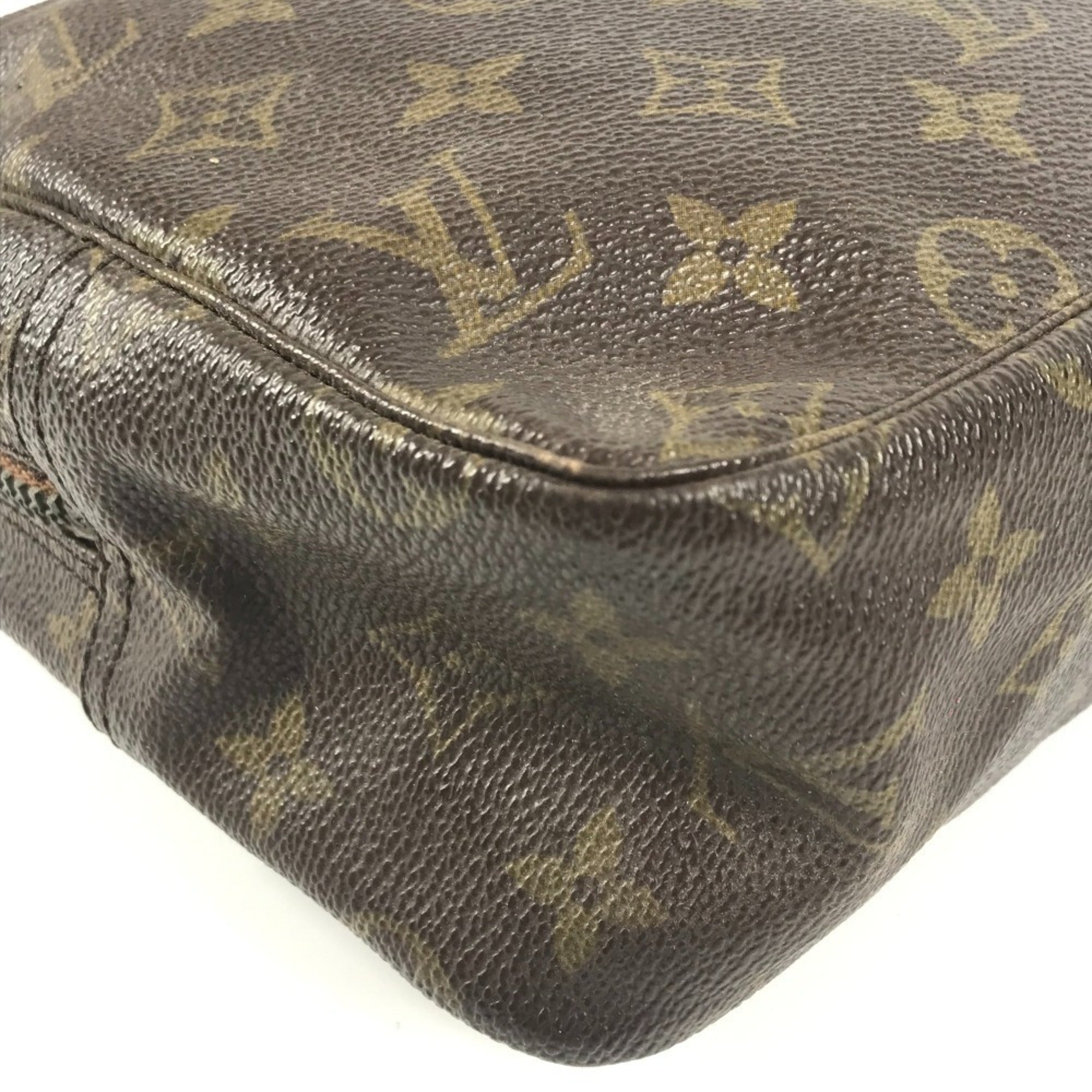 Louis Vuitton Monogram Brown Monogram Clutch Bag Pouch (Pre-Owned)
