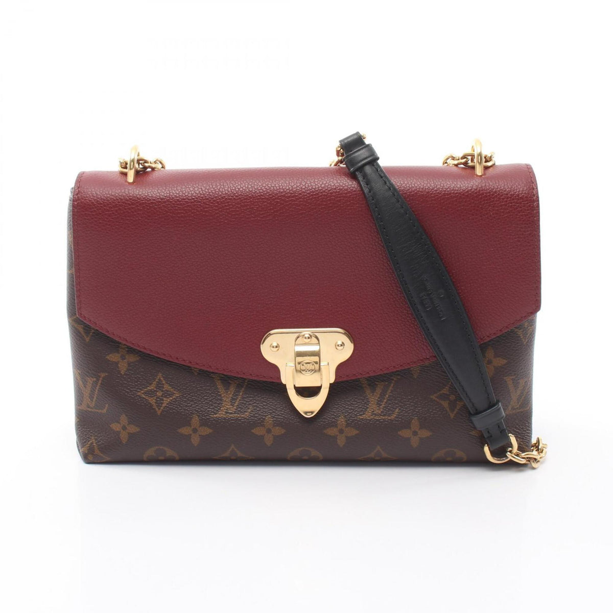 Louis Vuitton Bordeaux Brown Monogram Monogram Leather Handbag Shoulder Bag (Pre-Owned)