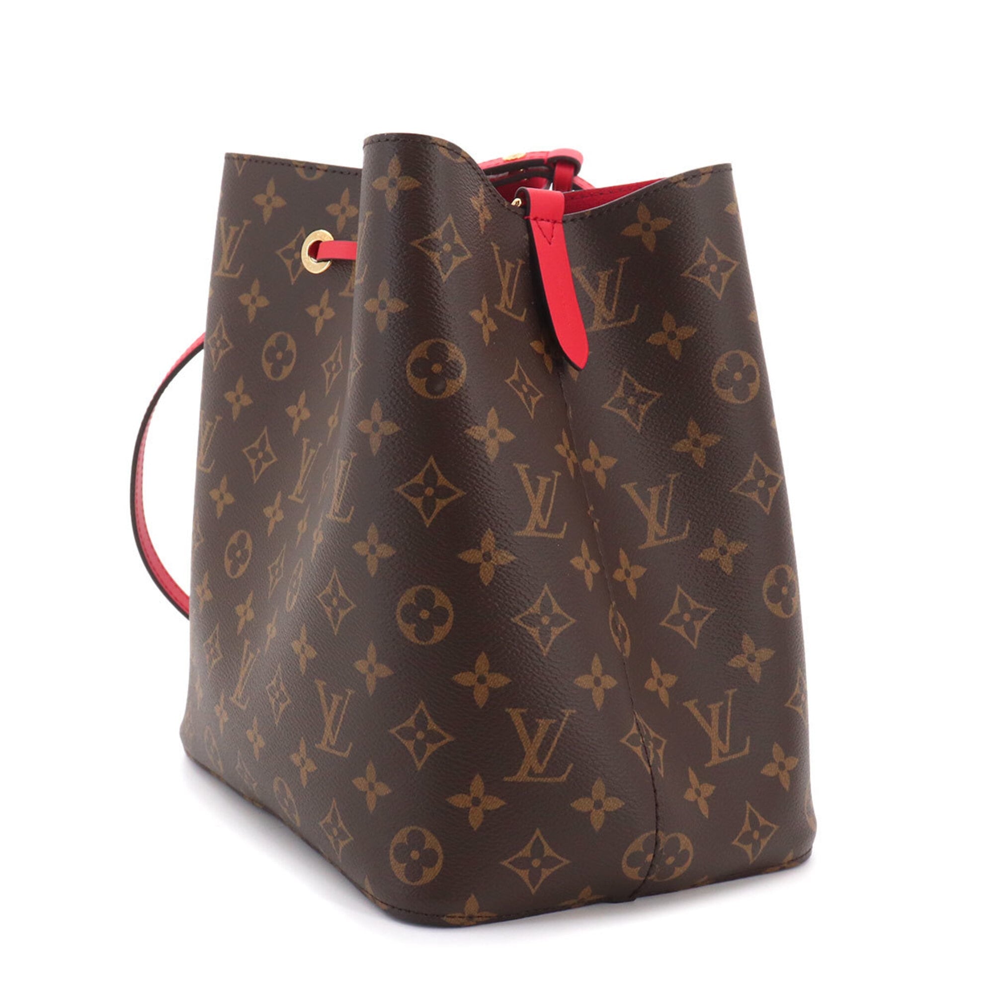 Louis Vuitton Coquelicots Monogram Red Color Monogram Leather Handbag Shoulder Bag (Pre-Owned)