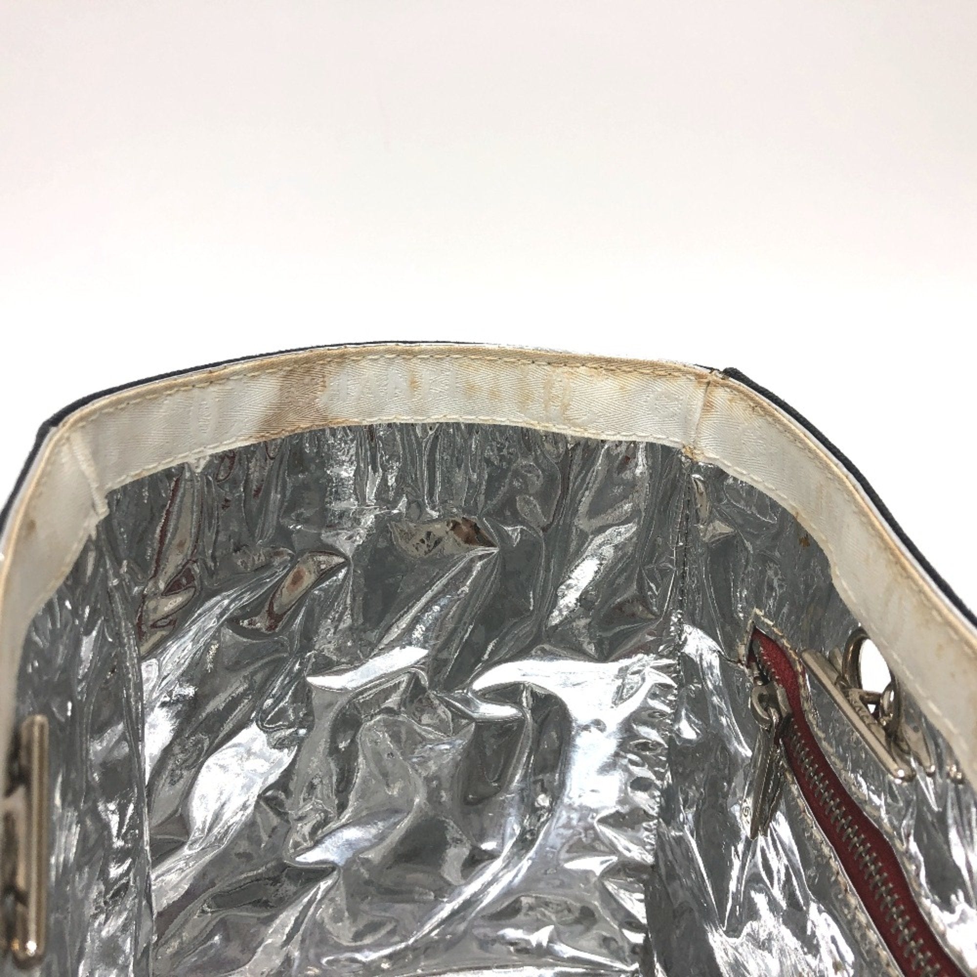 Chanel Navy Cloth Tote Bag (Pre-Owned)