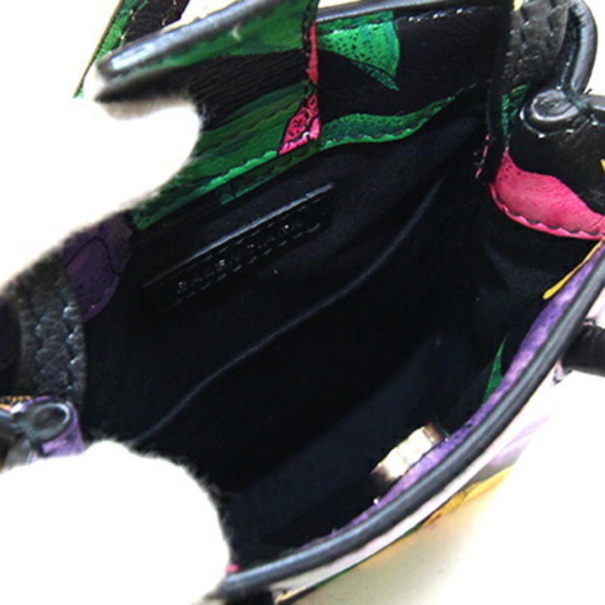 Balenciaga Black Multi-Color Leather Handbag Pochette (Pre-Owned)