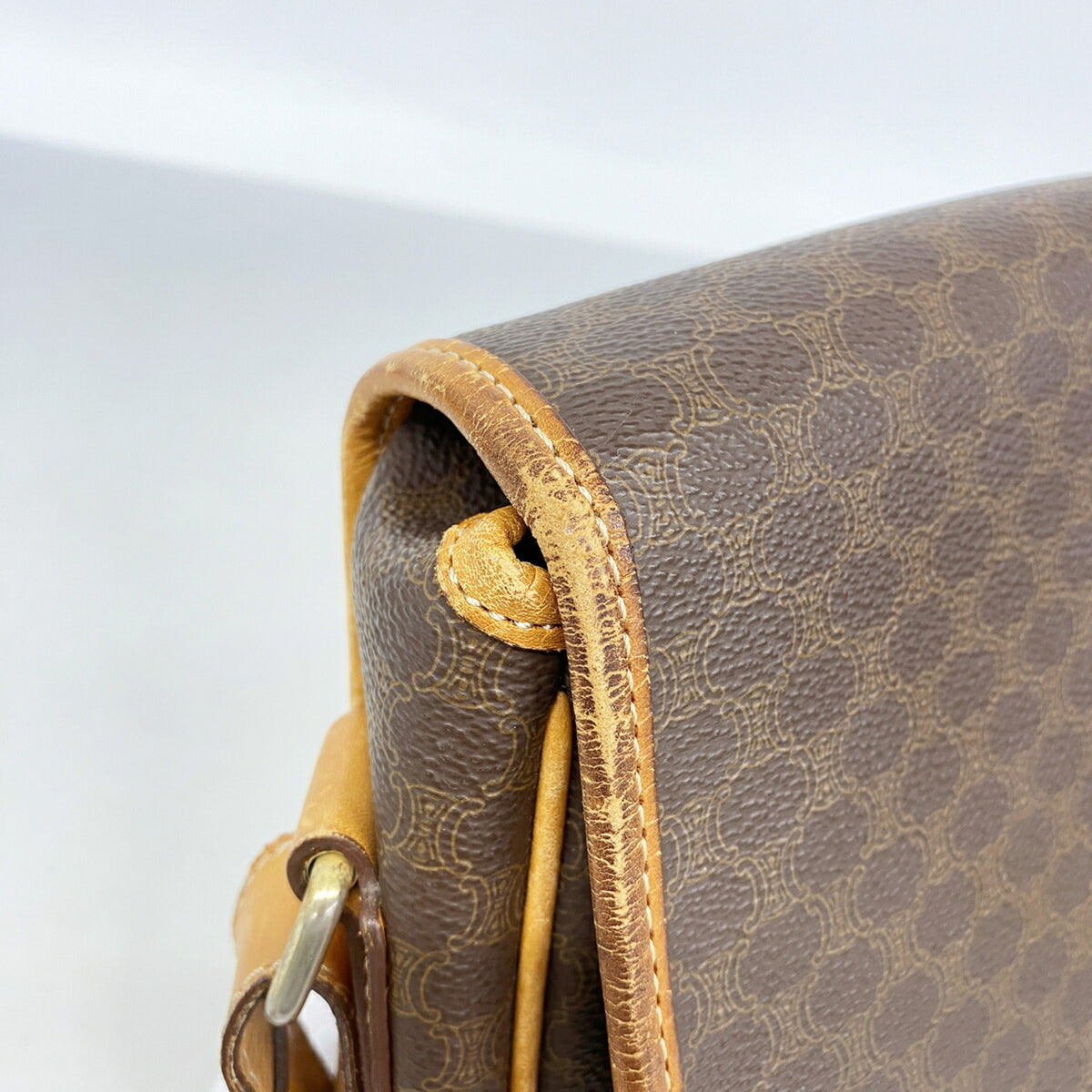 Celine Brown Pvc Shoulder Bag (Pre-Owned)